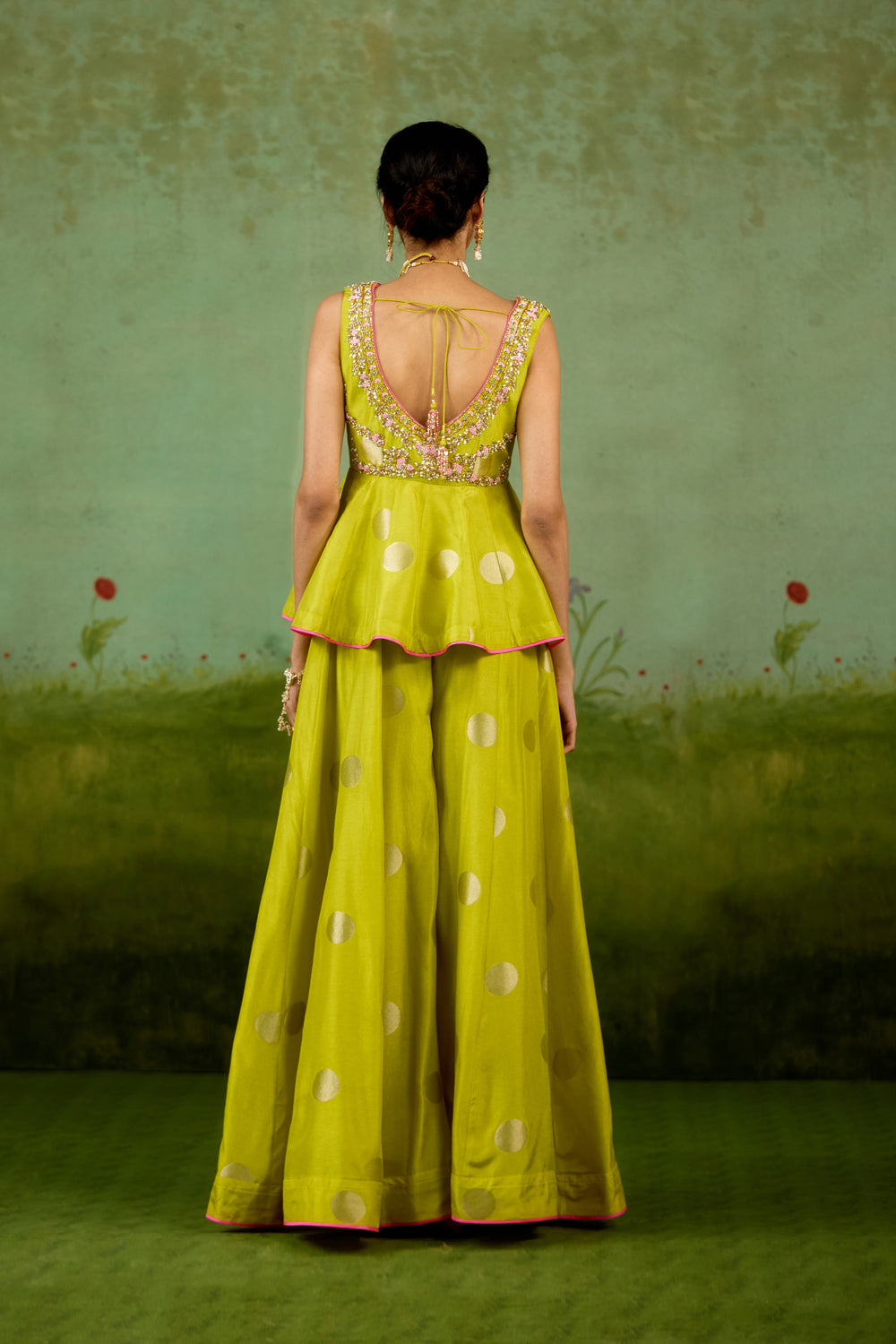 Bright Green Kurta & Sharara