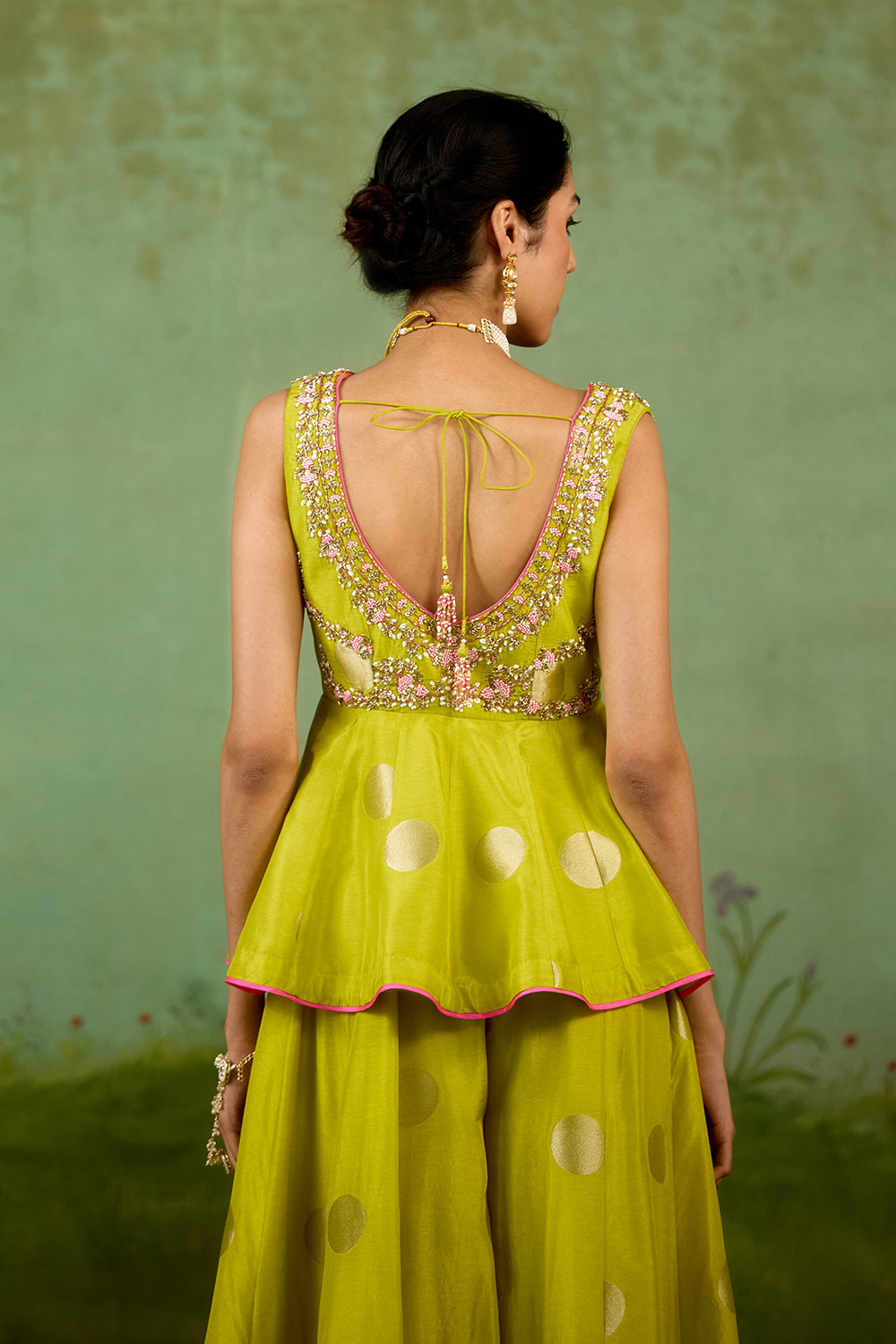 Bright Green Kurta & Sharara