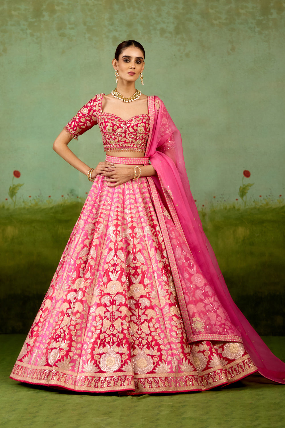 Pink Lehenga Set