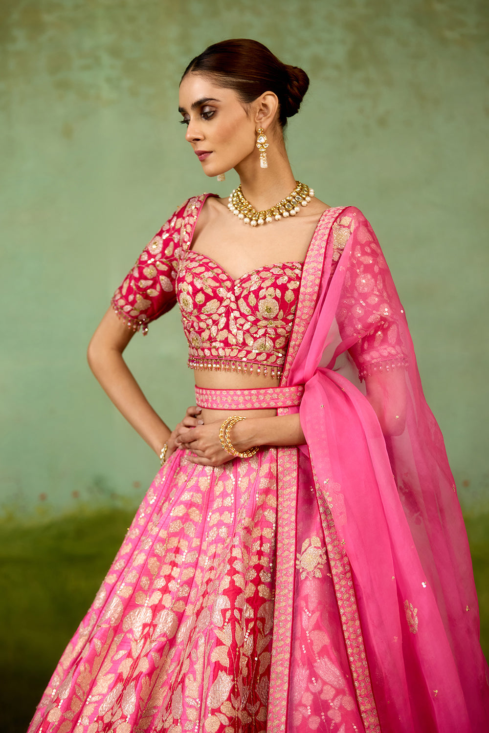 Pink Lehenga Set