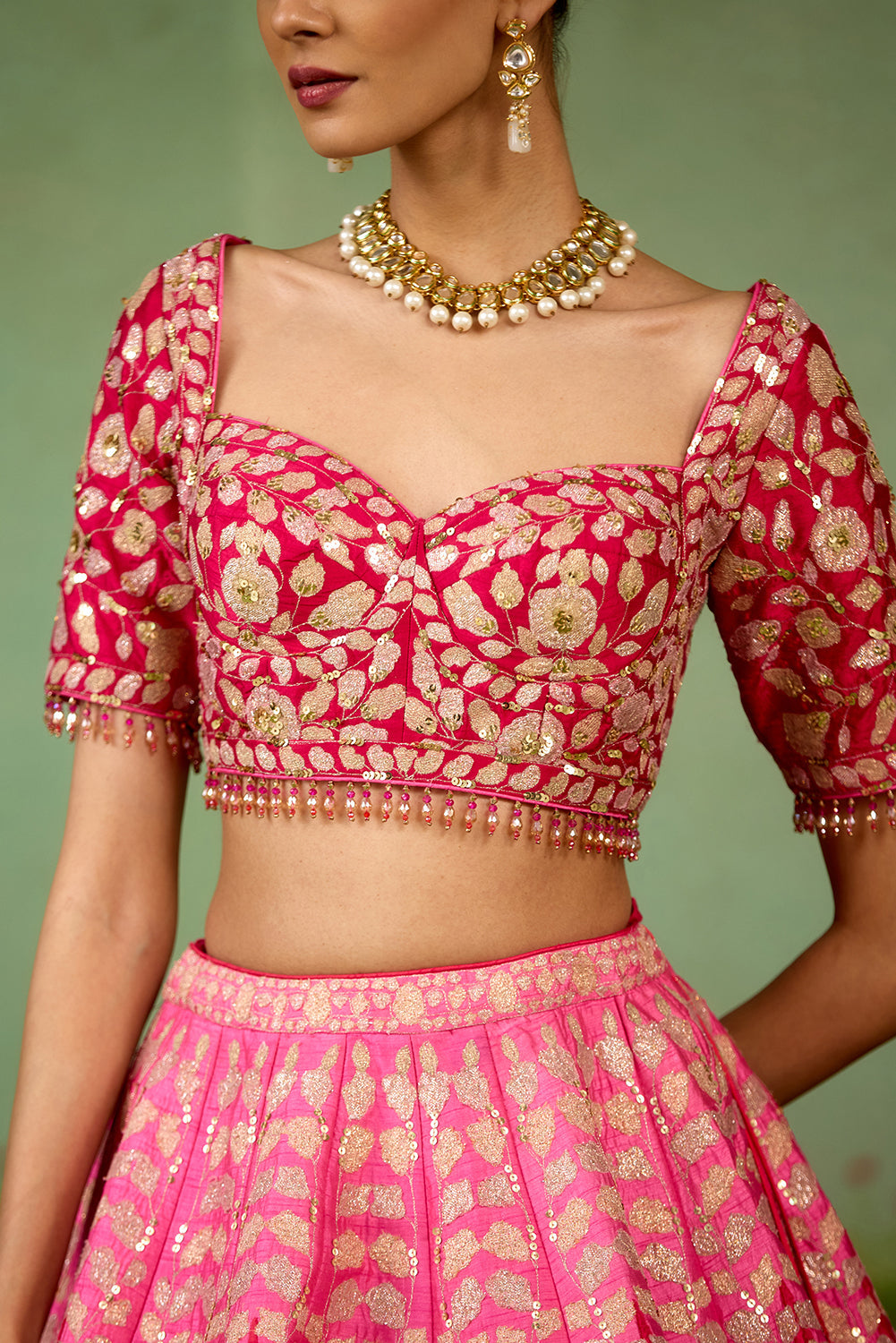 Pink Lehenga Set