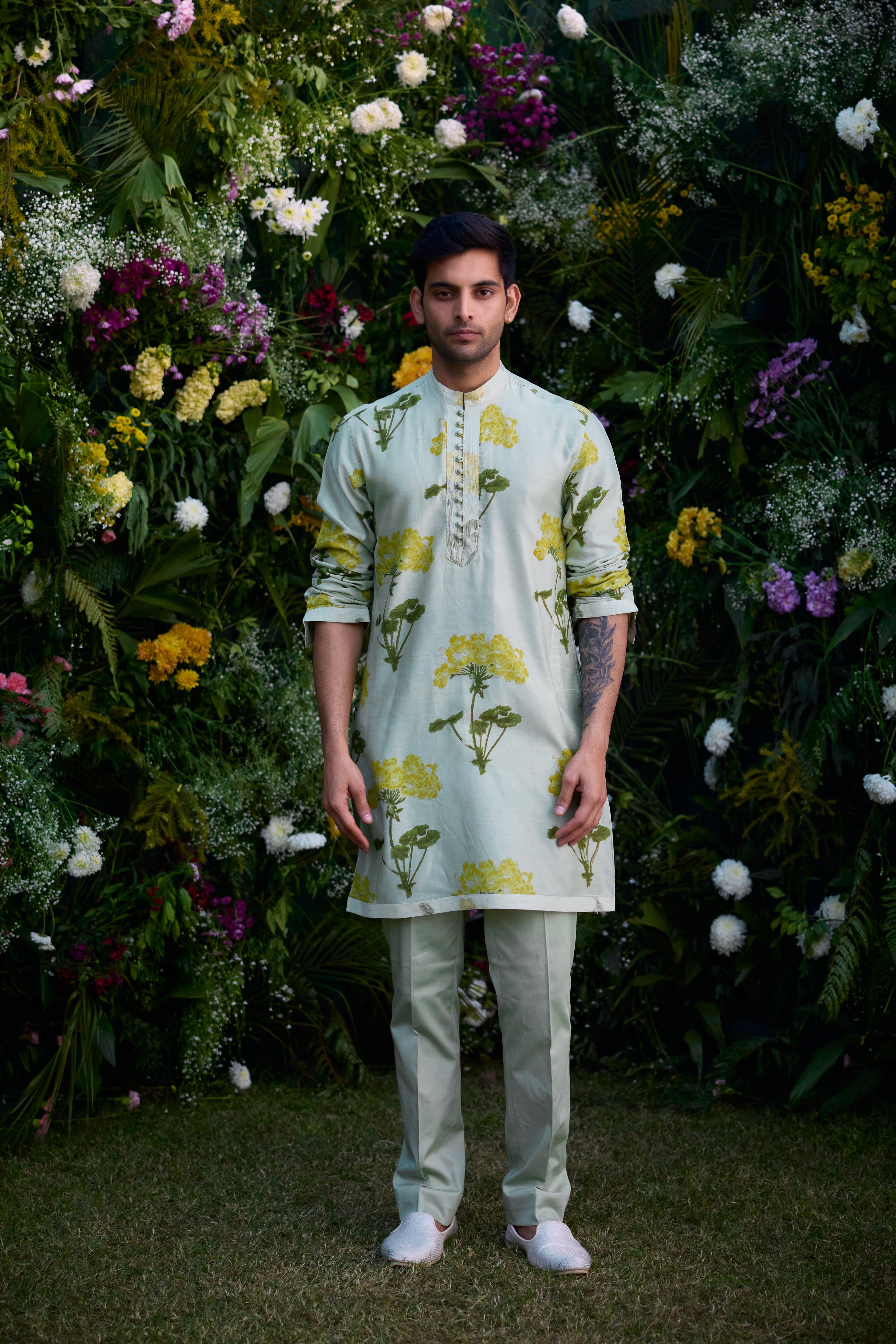 Mist Green Kurta set