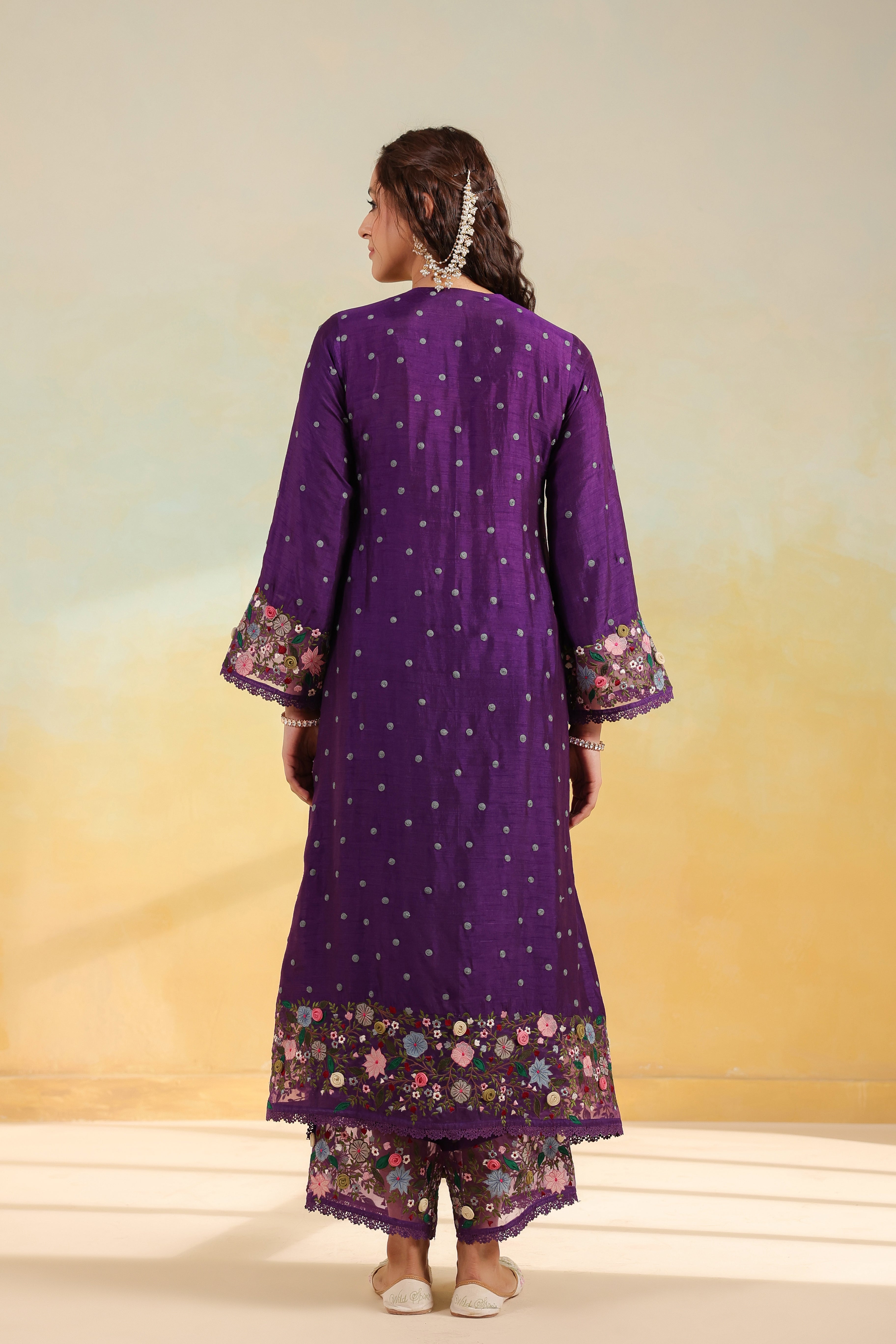 Purple Orchid Long Kurta