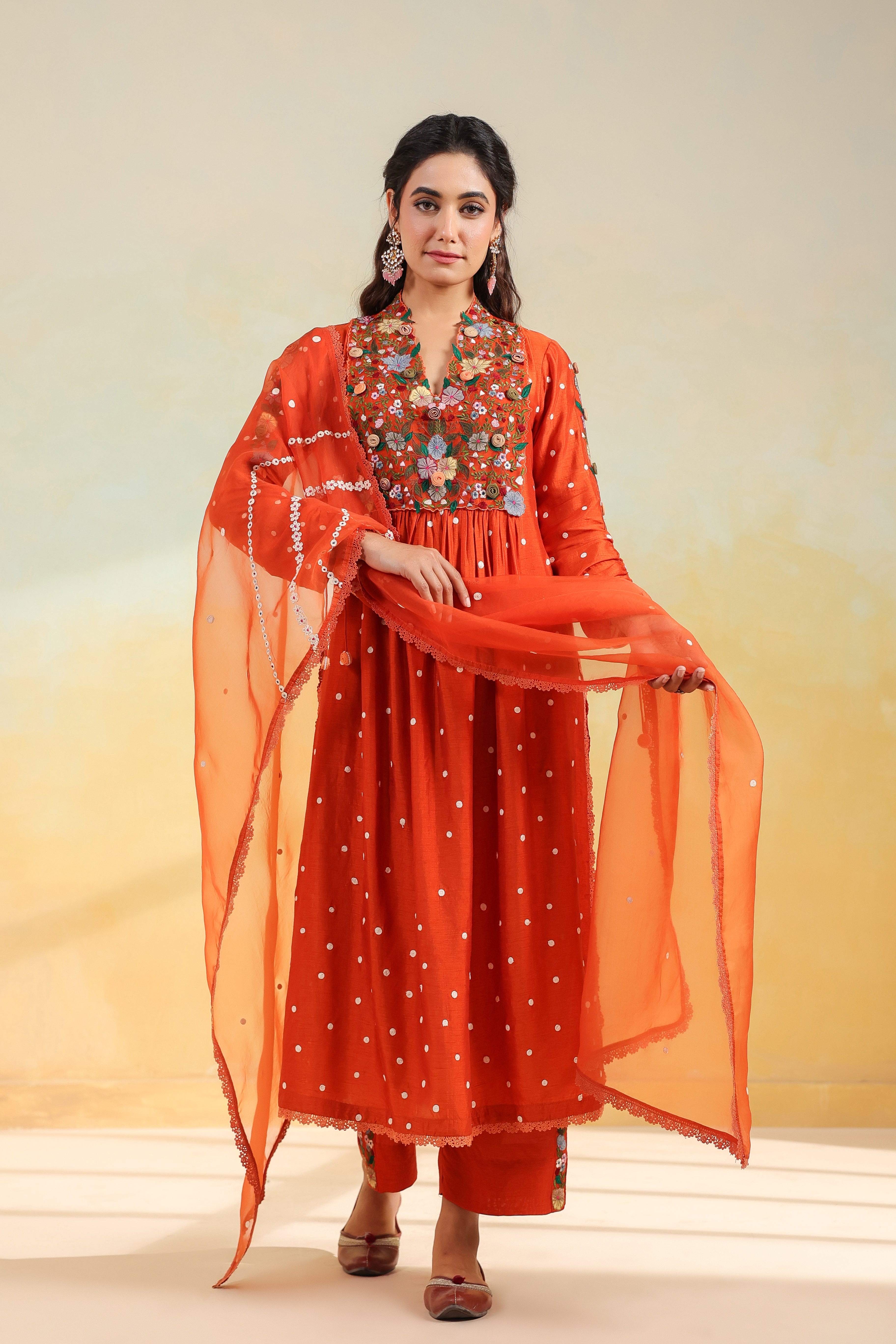 Orange Orchid Frockstyle