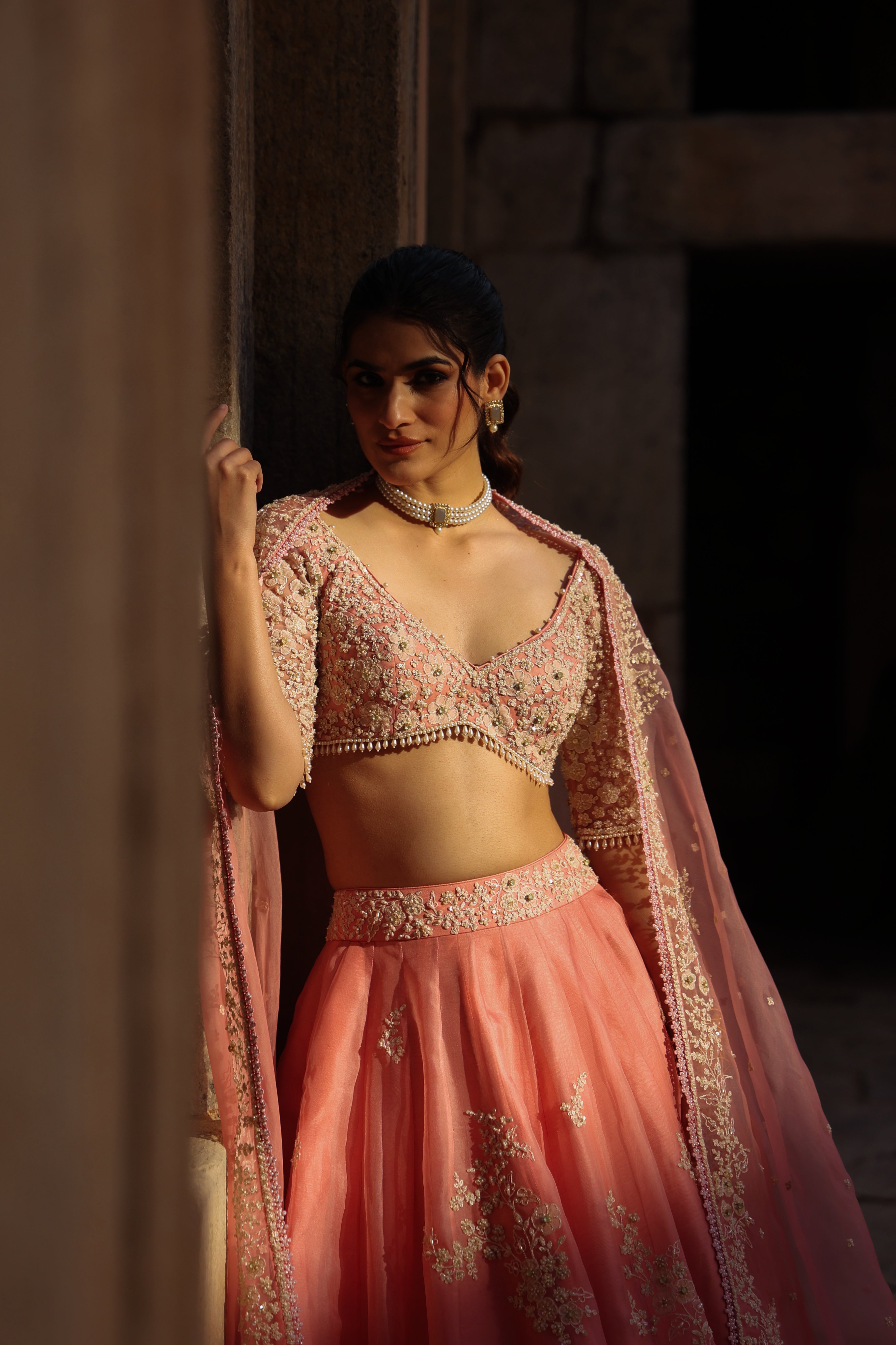Vaayu Pink Guldasta Lehenga Set