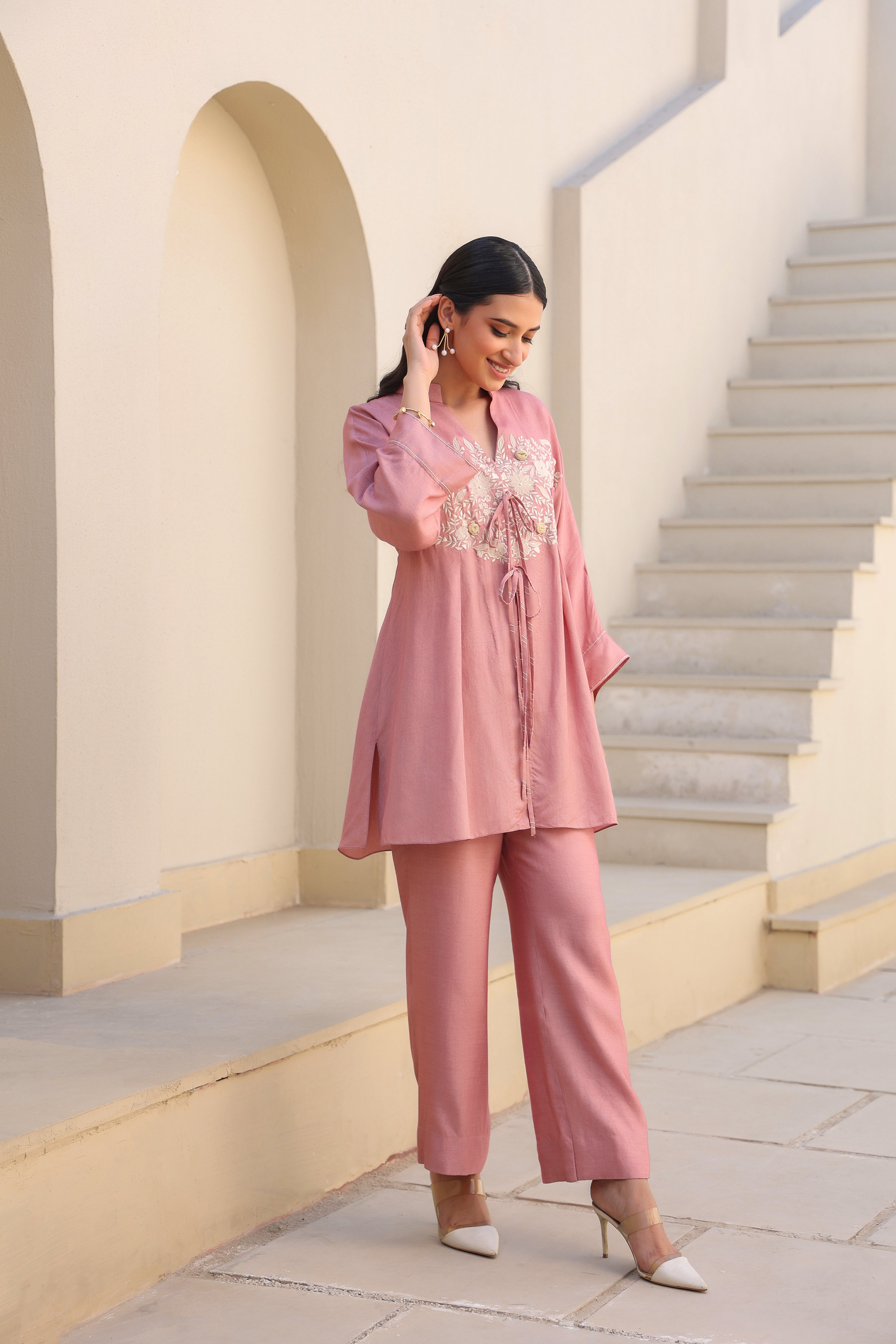 Light Pink Orchid Co-ord Set