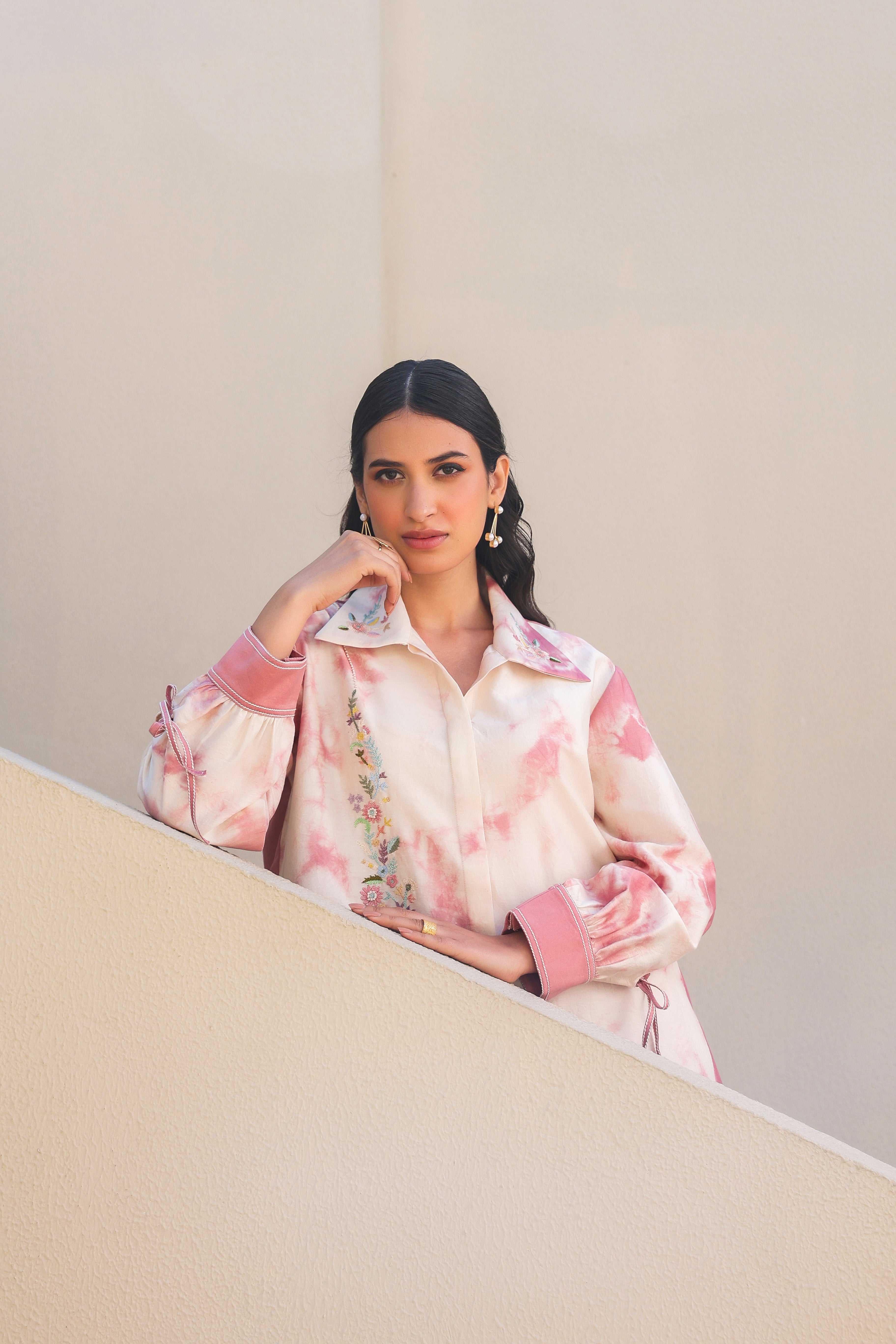 Floral Shibori Co-ord Set