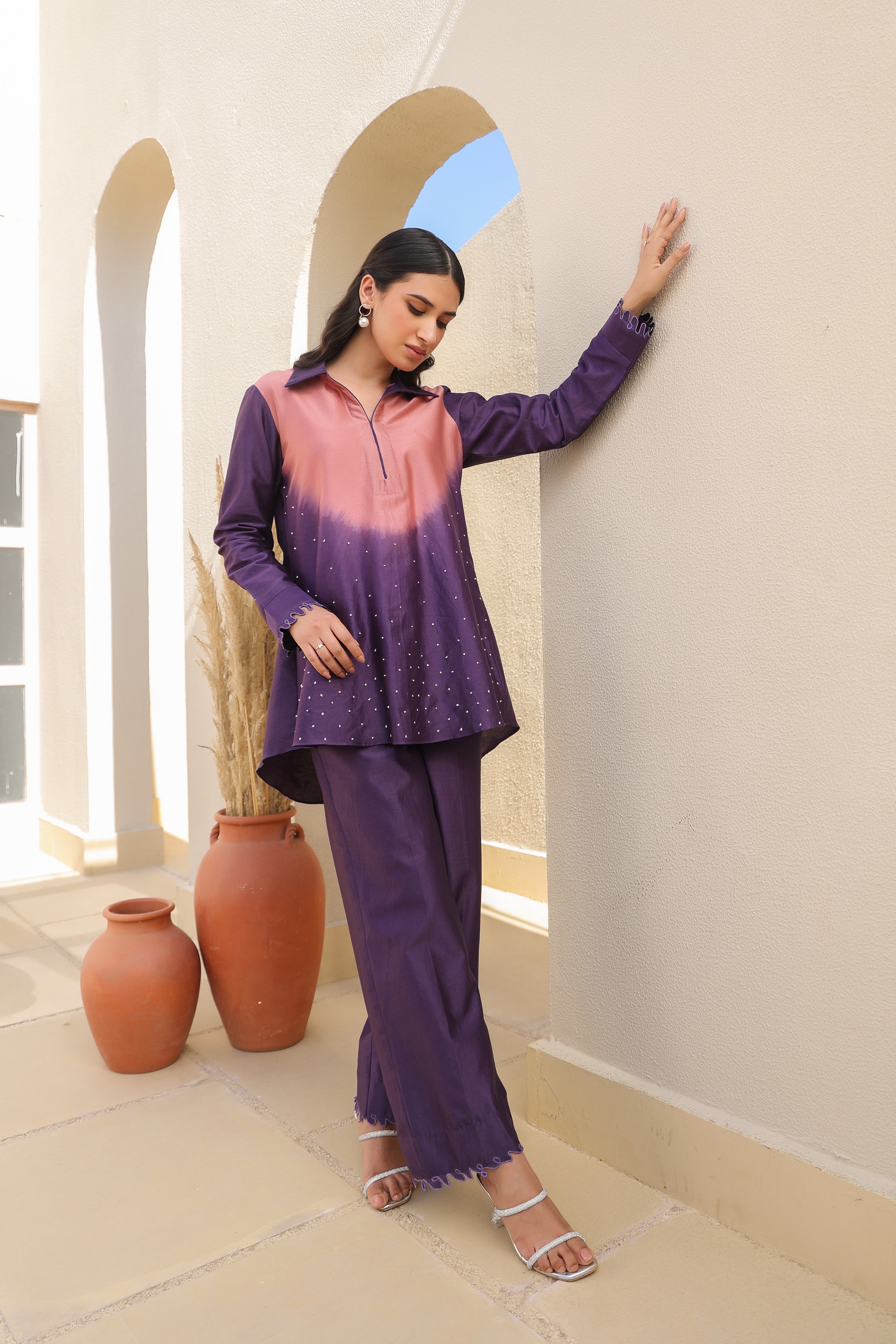 French Knot Ombre Co-ord Set