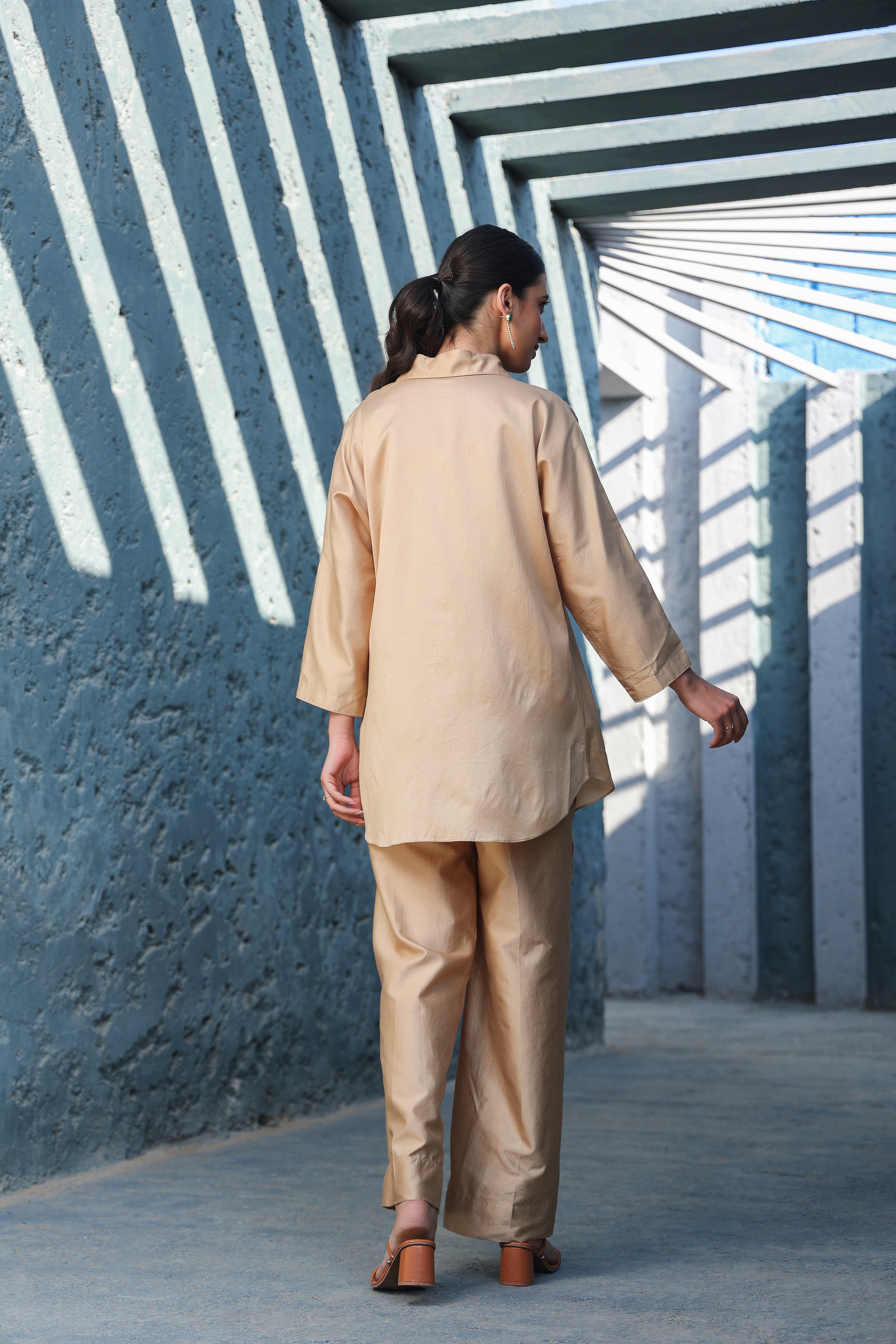 Zardosi Applique Collar Co-ord Set