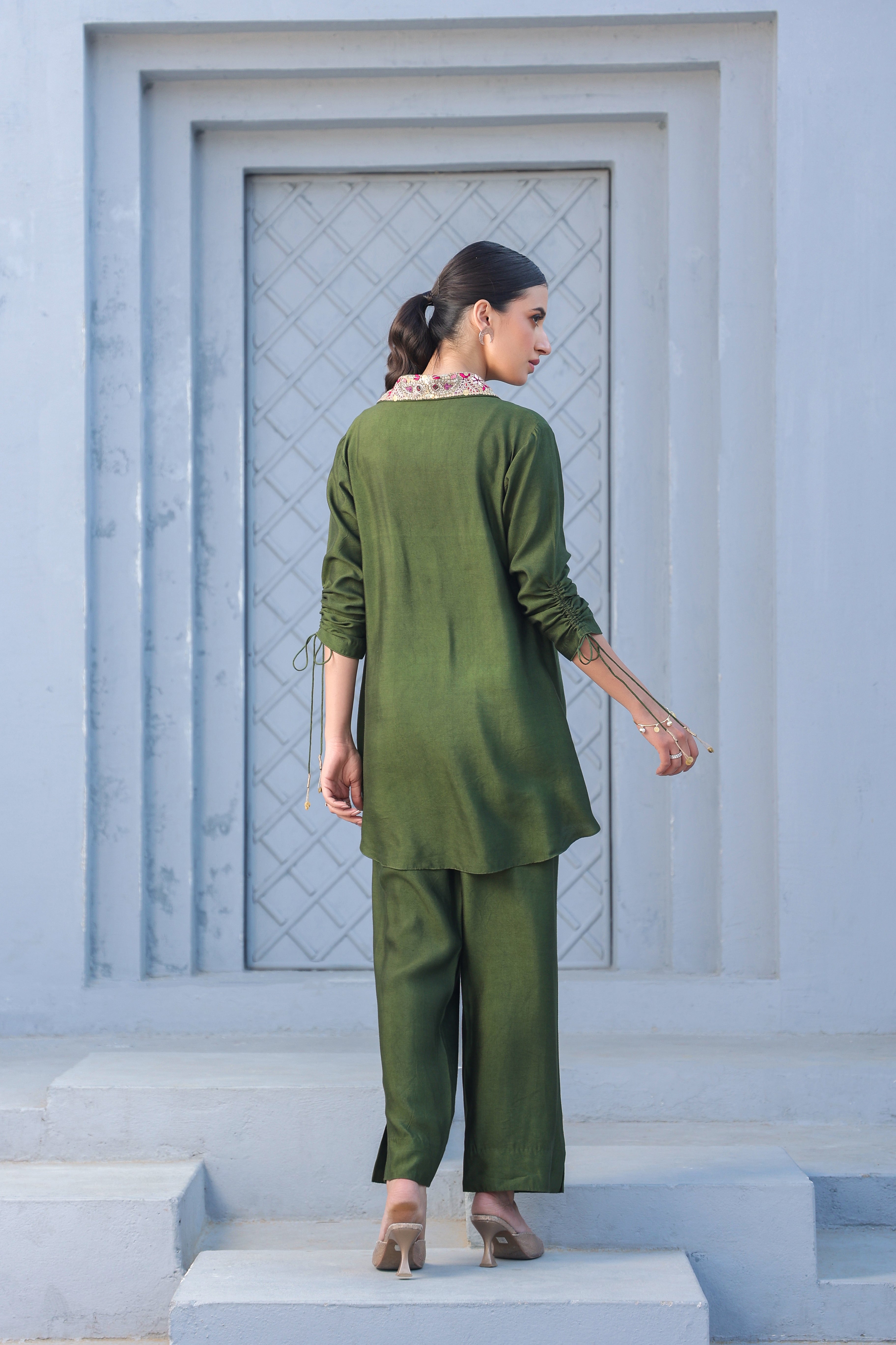 Zardosi Collar Co-ord Set