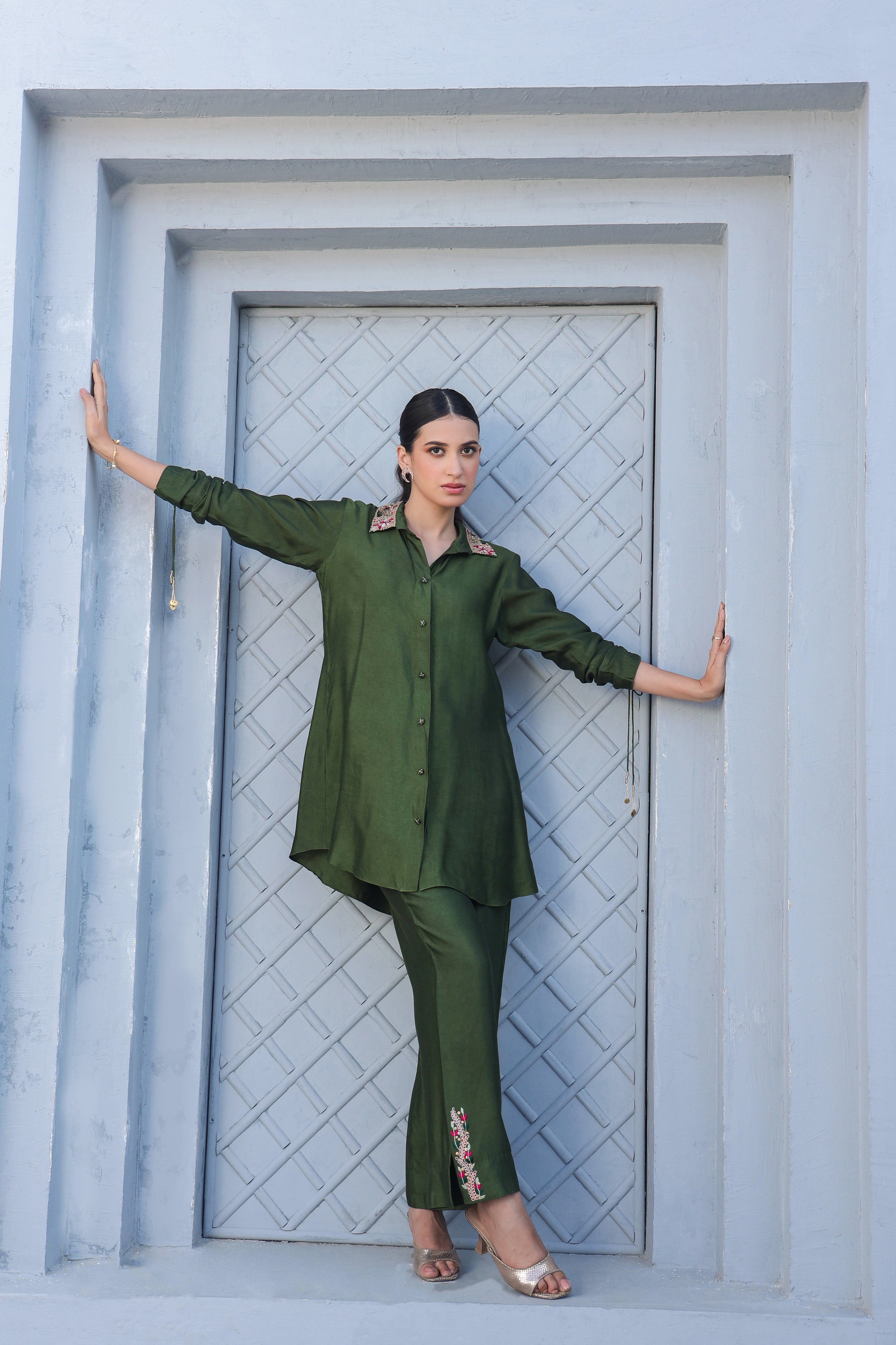 Zardosi Collar Co-ord Set