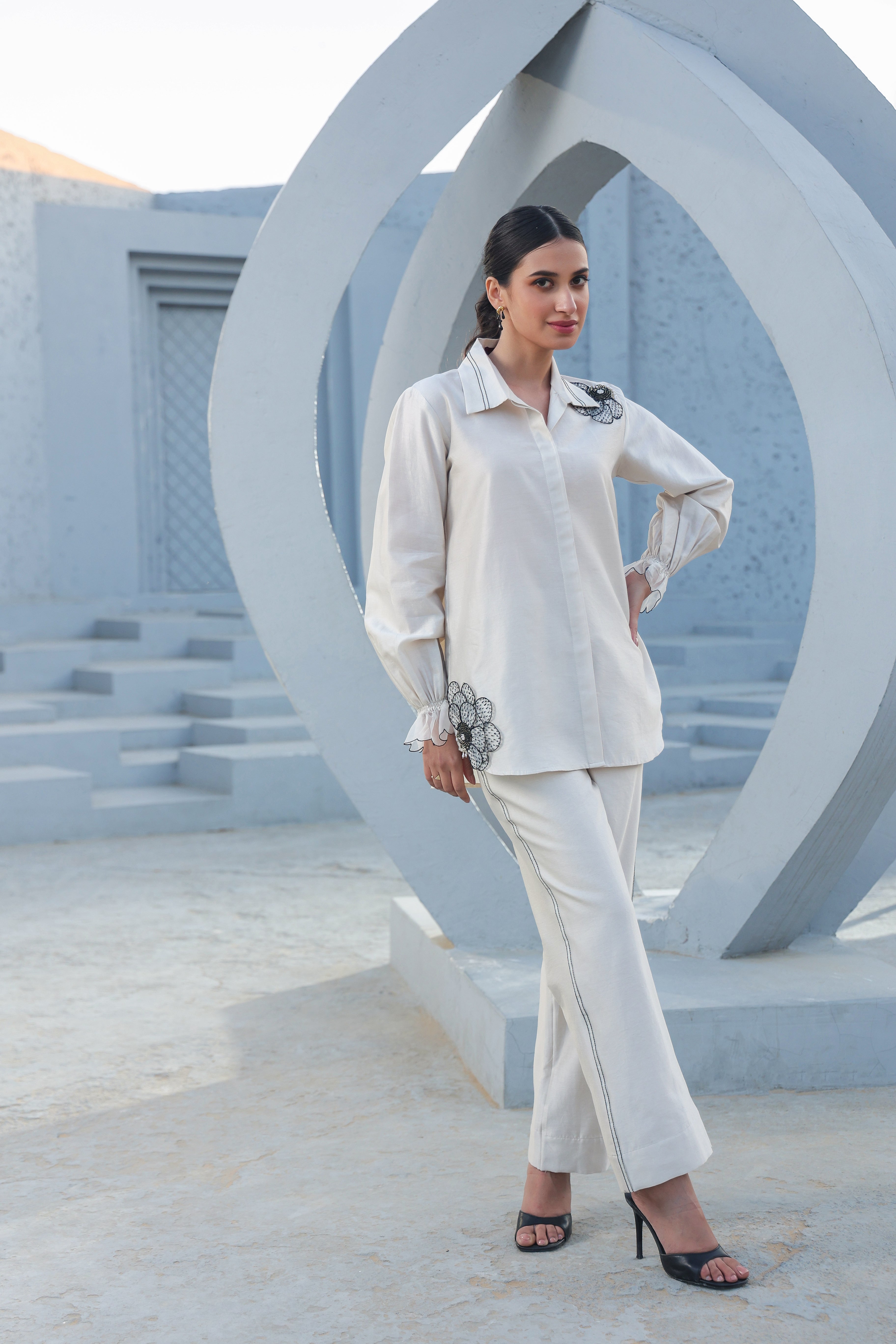 Applique Rose Co-ord Set