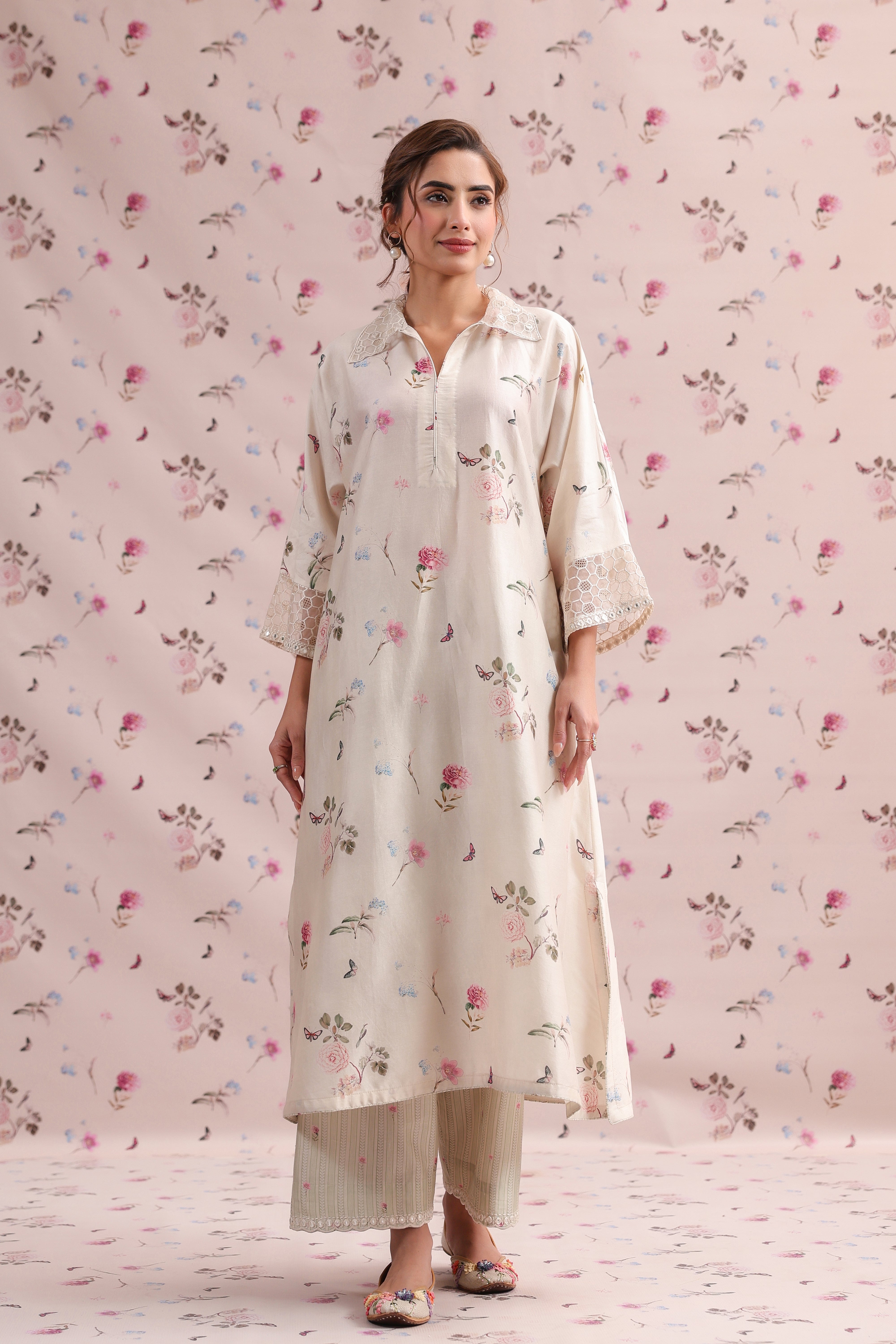 Noor Collar Kurta Set