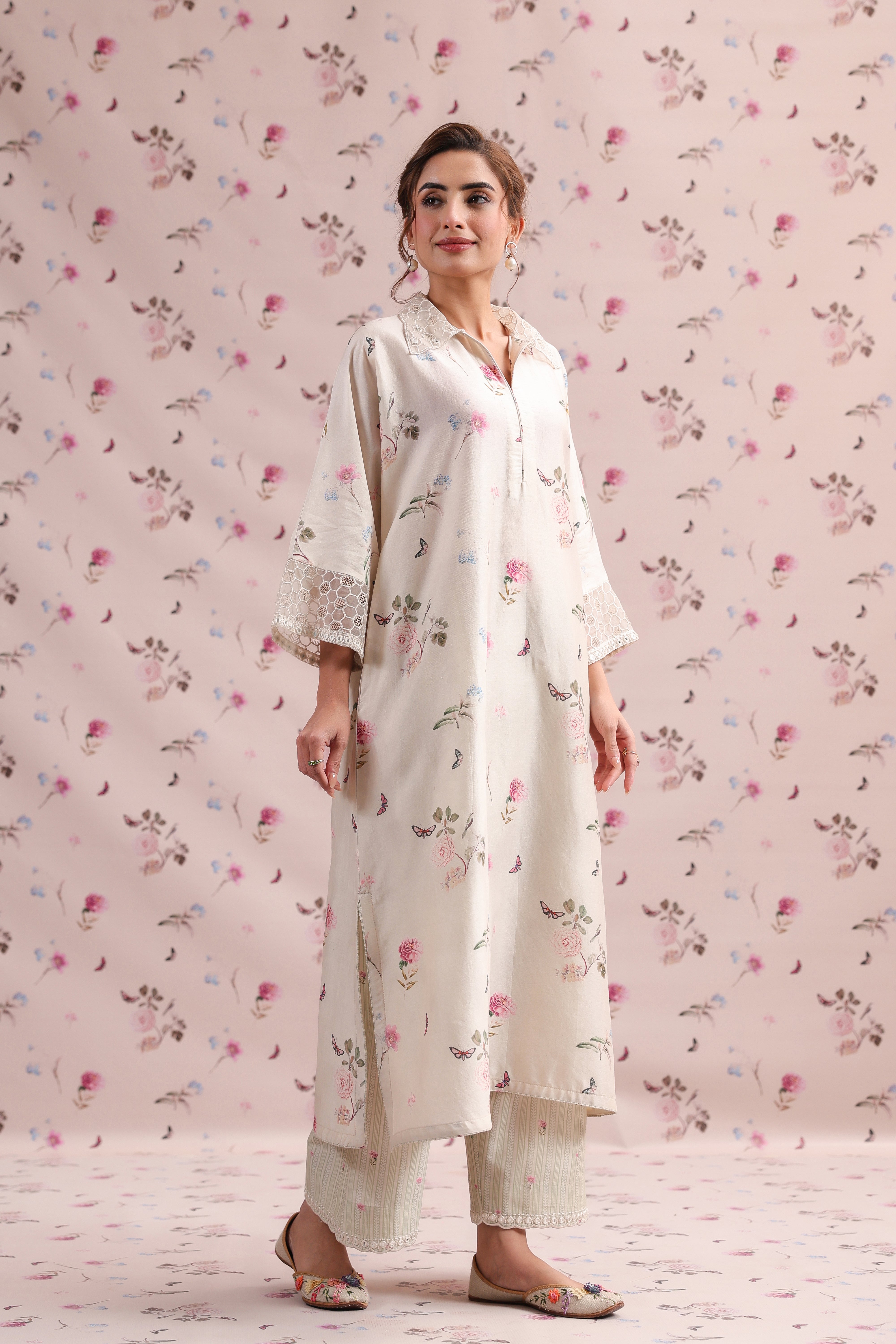 Noor Collar Kurta Set