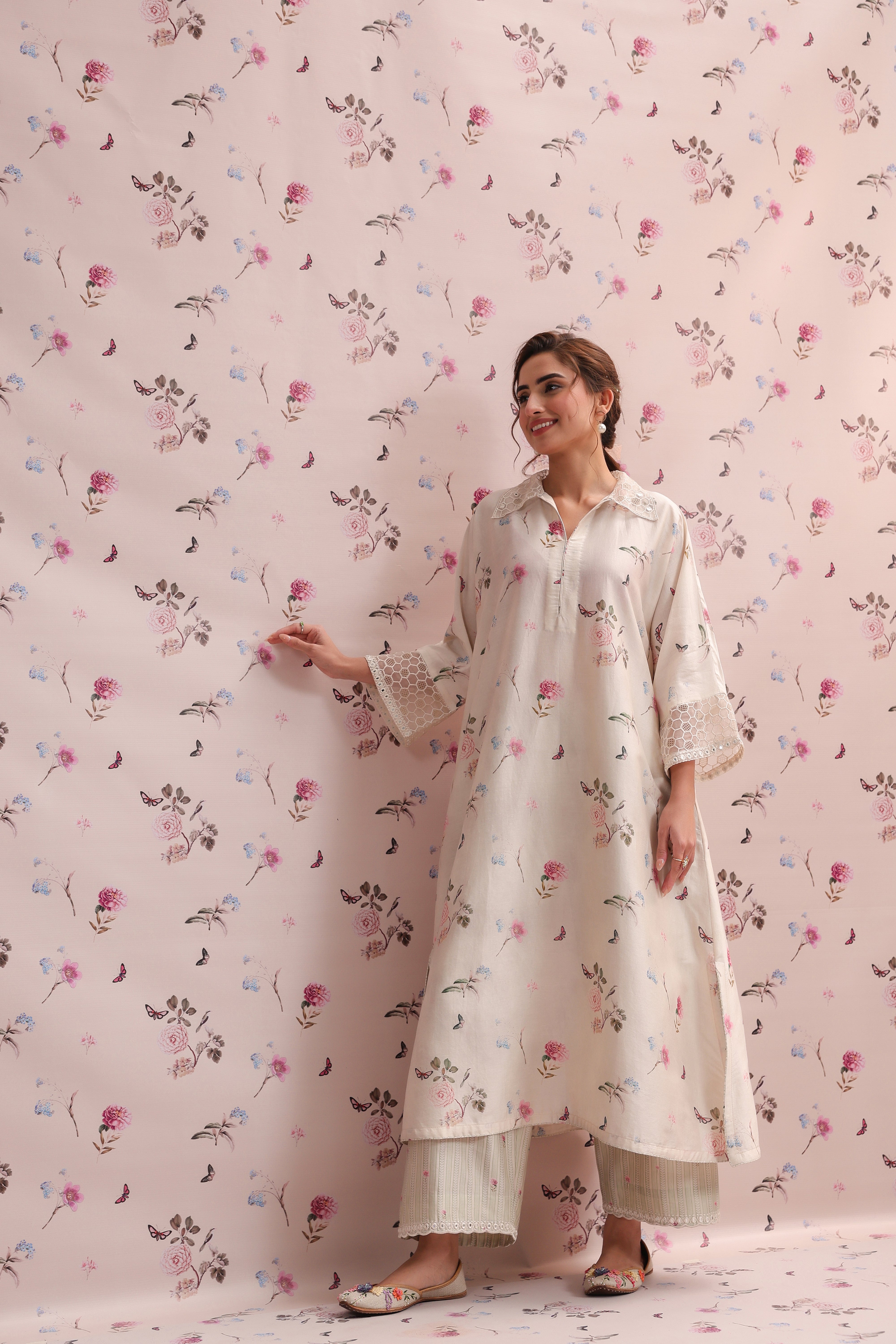 Noor Collar Kurta Set