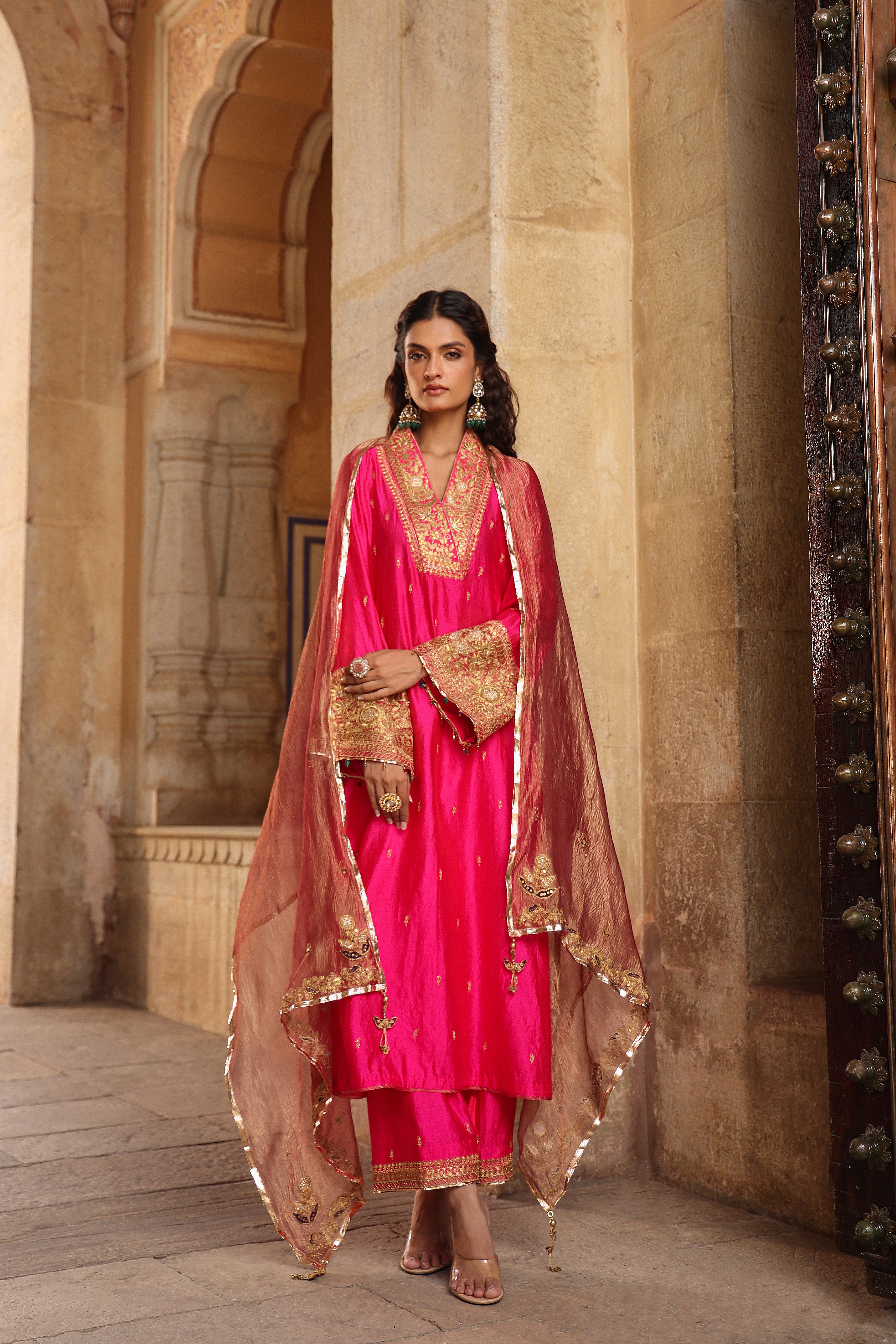 Riwayat Stand Collar Kurta Set