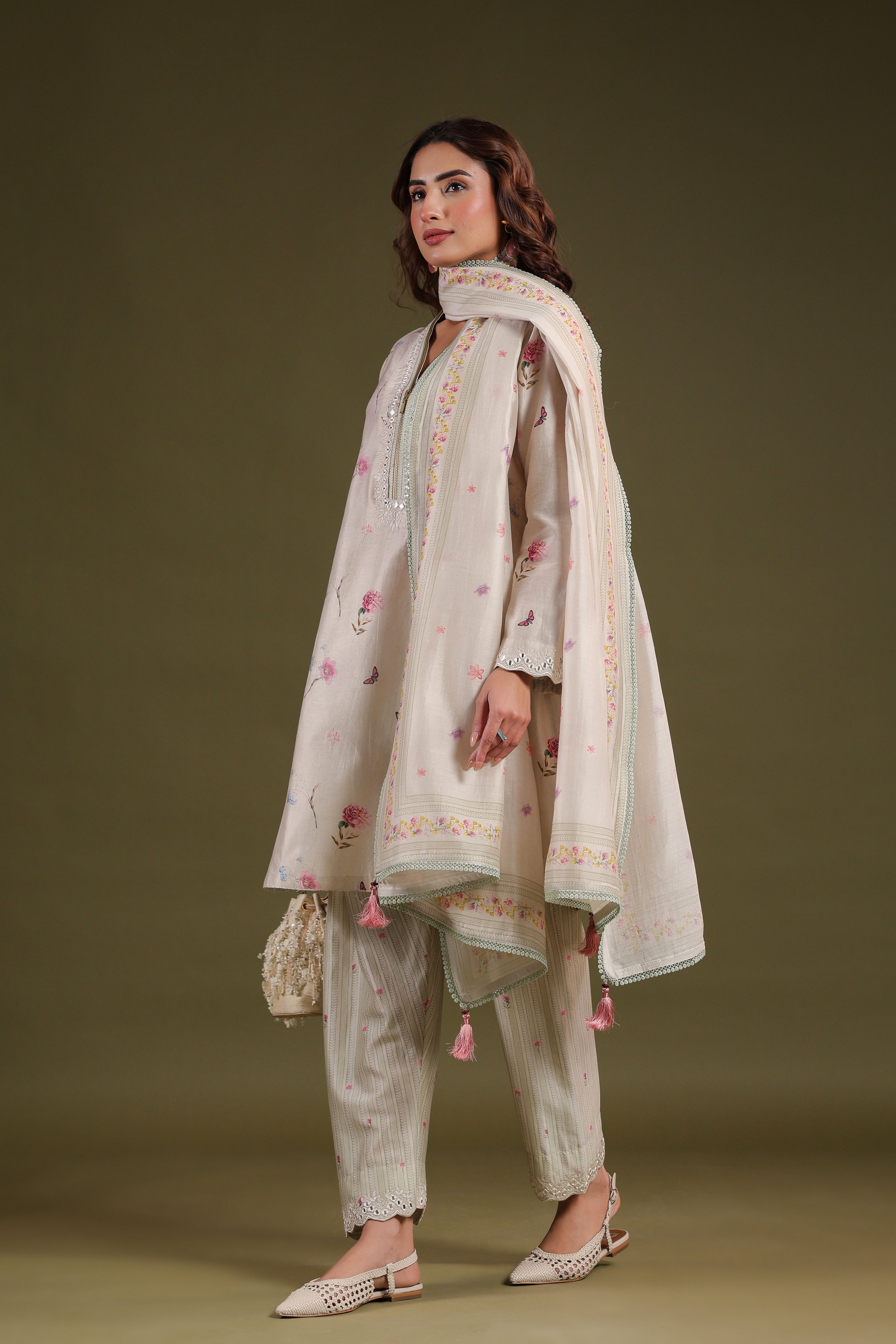 Noor Zipper Kurti Set