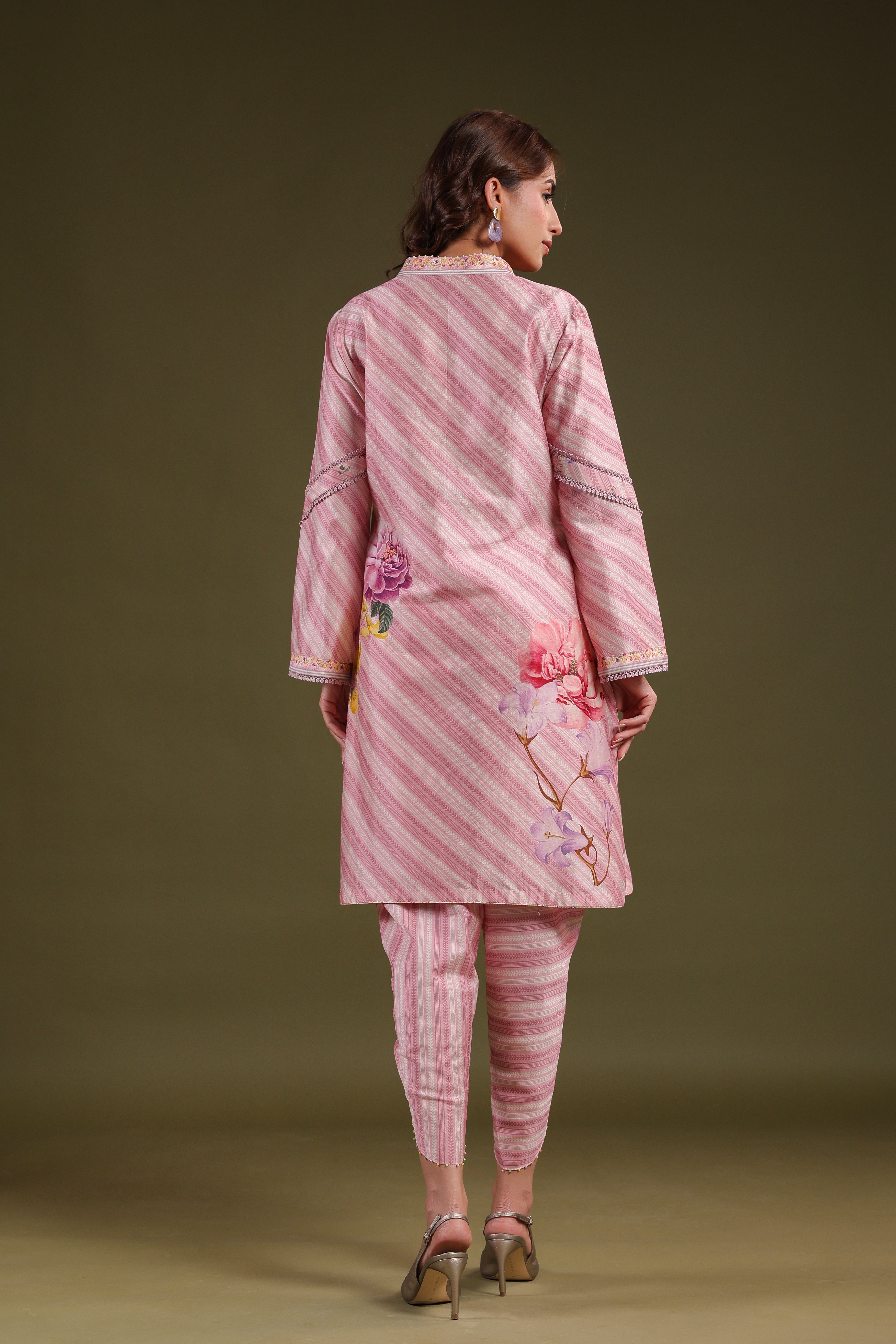 Noor Striped Kurti Set