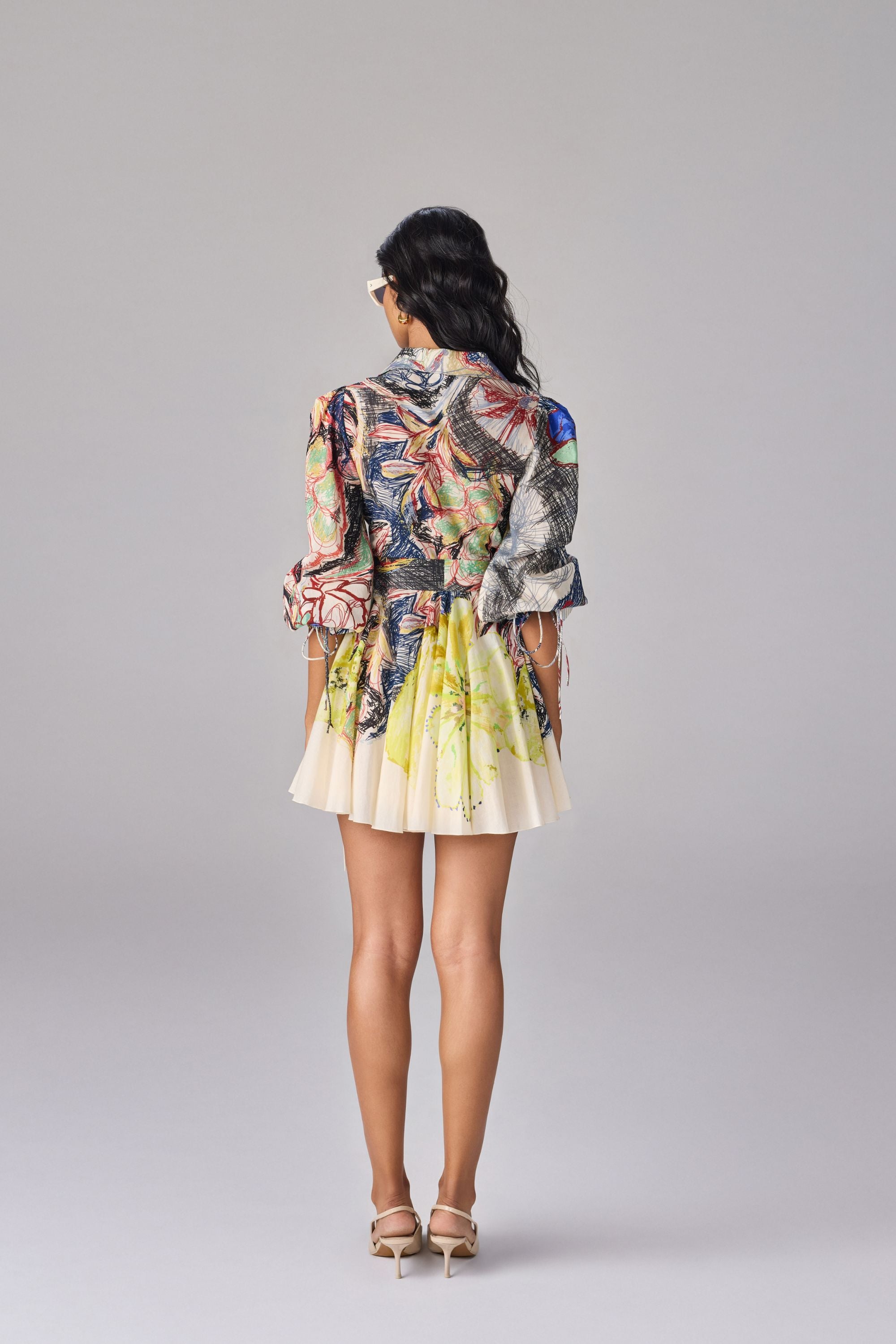 Yellow Blue Prime Faye Dress