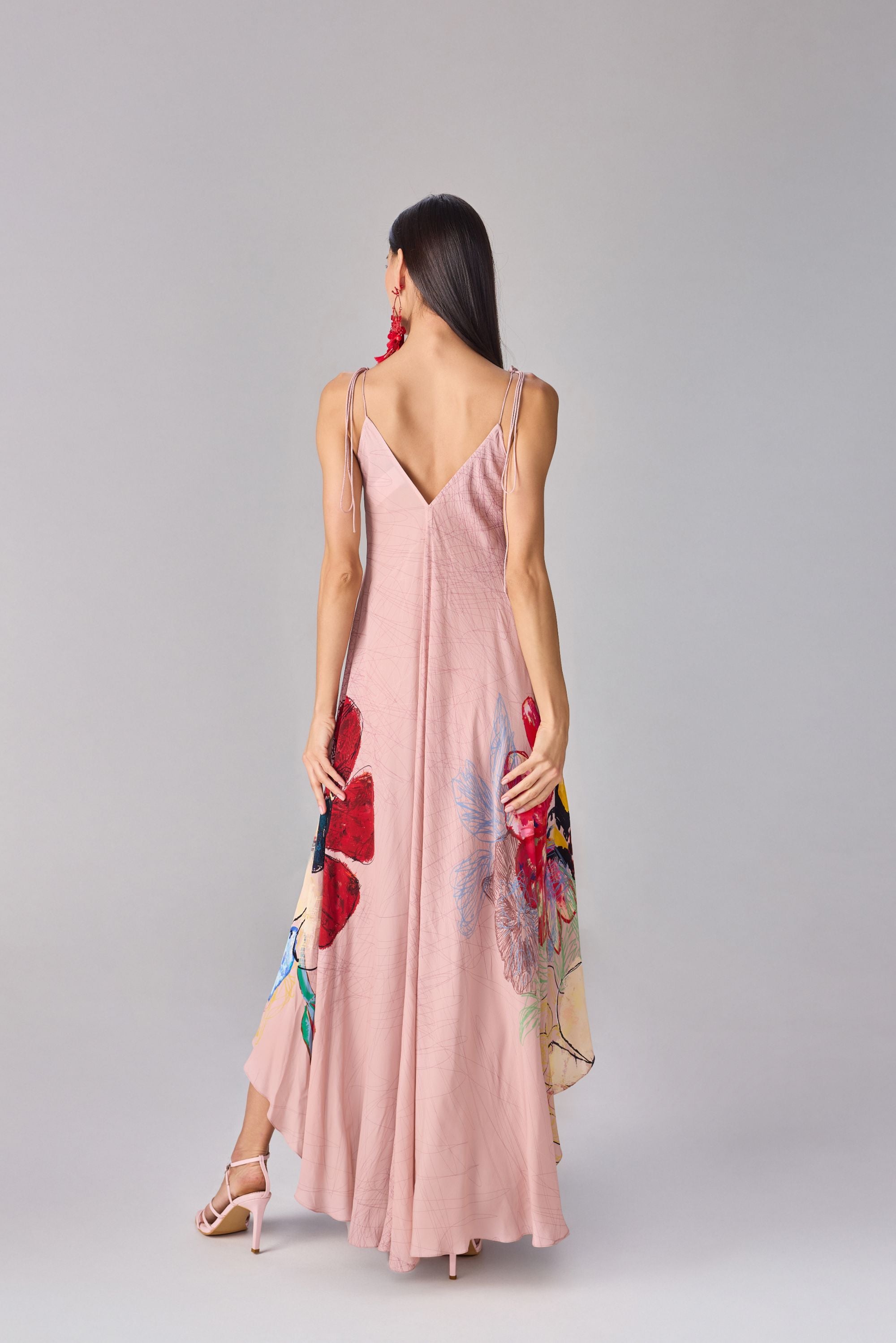 Peach Vintage Block Yazmine Dress