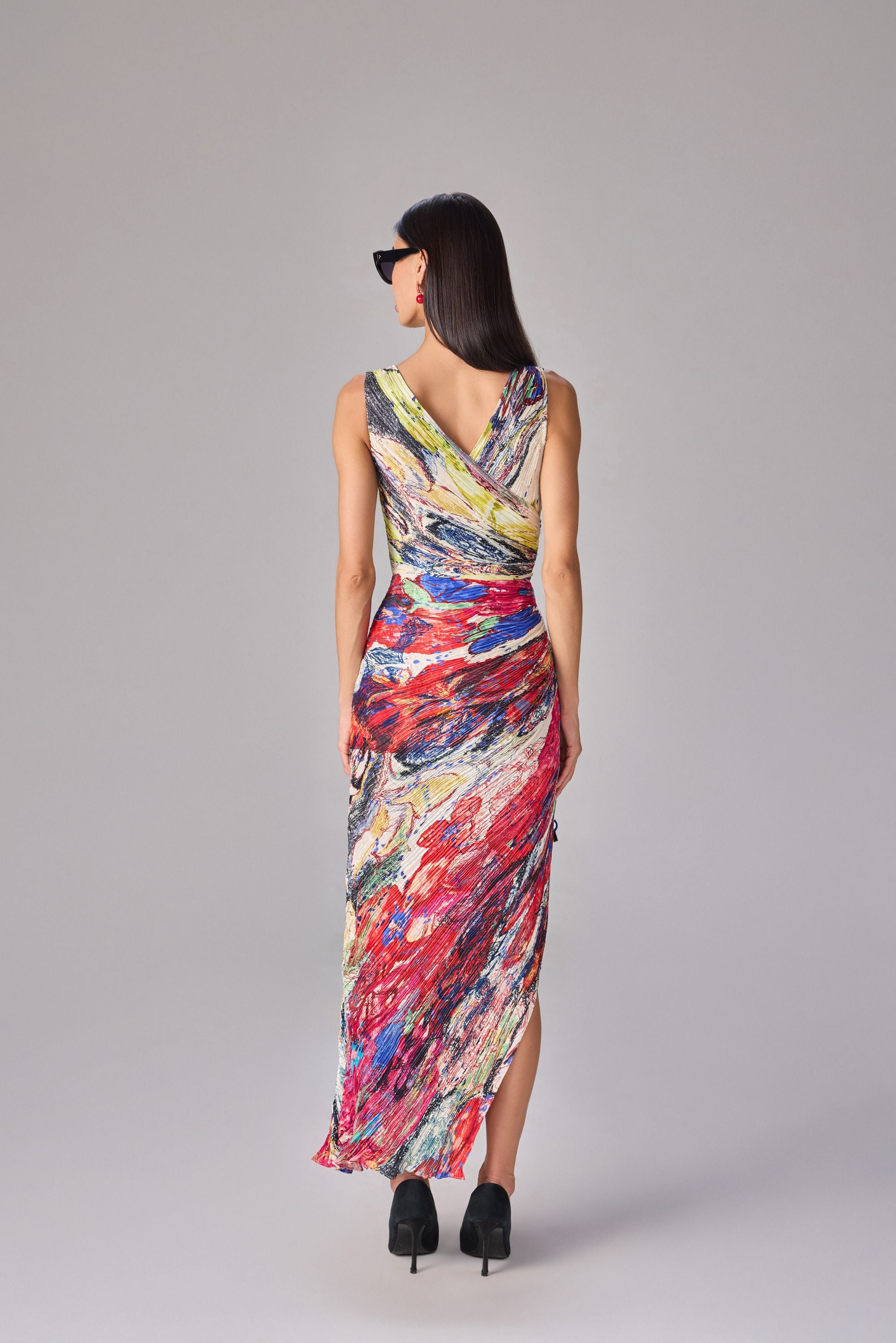 Yellow Blue Prime Anya Dress