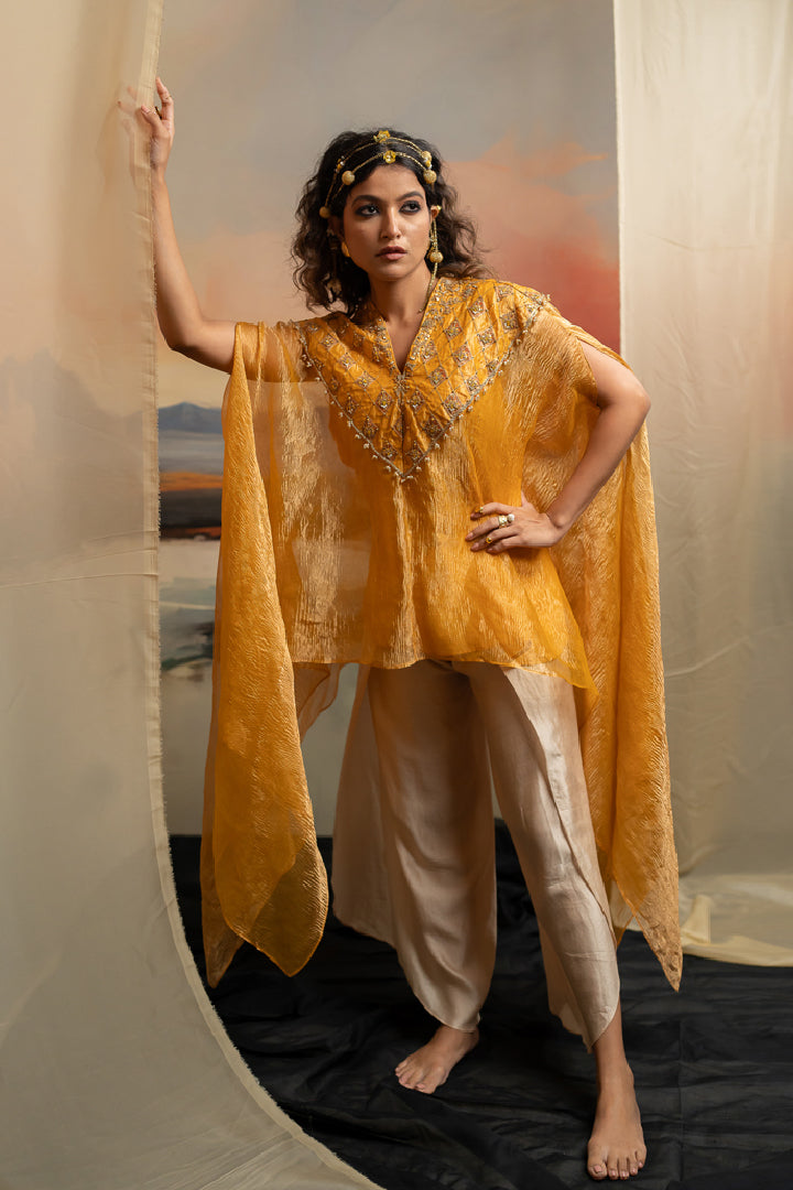 SAIMA CAPE DHOTI SET