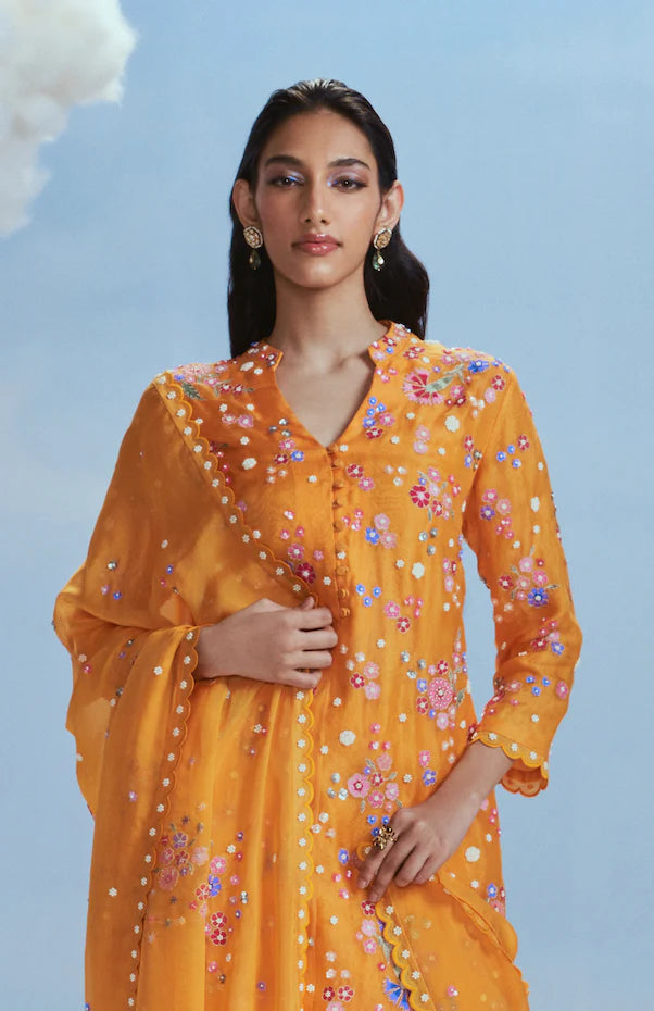 Izmir Carnations Kurta Set