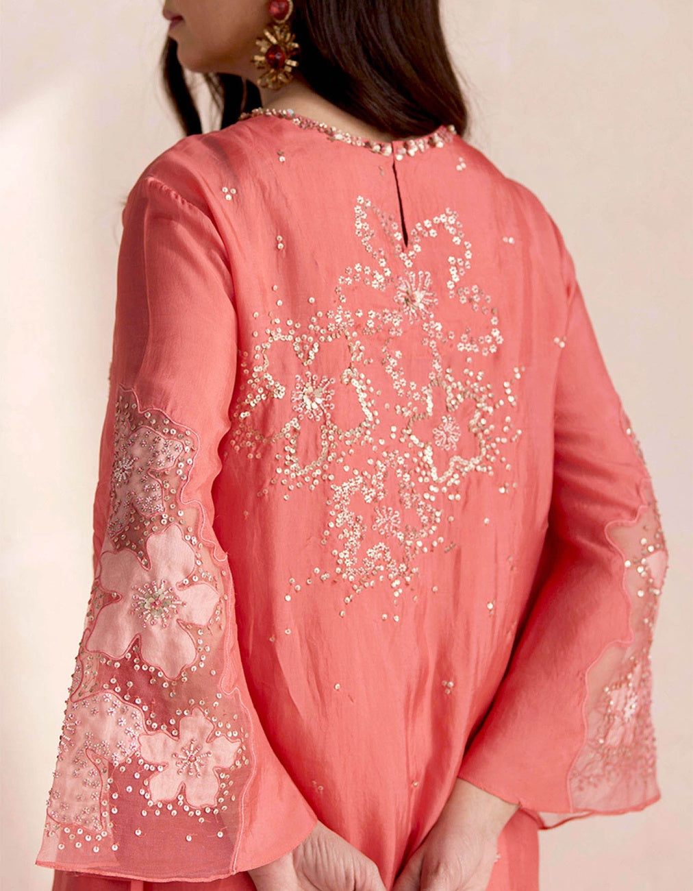 Coral Sharara Set