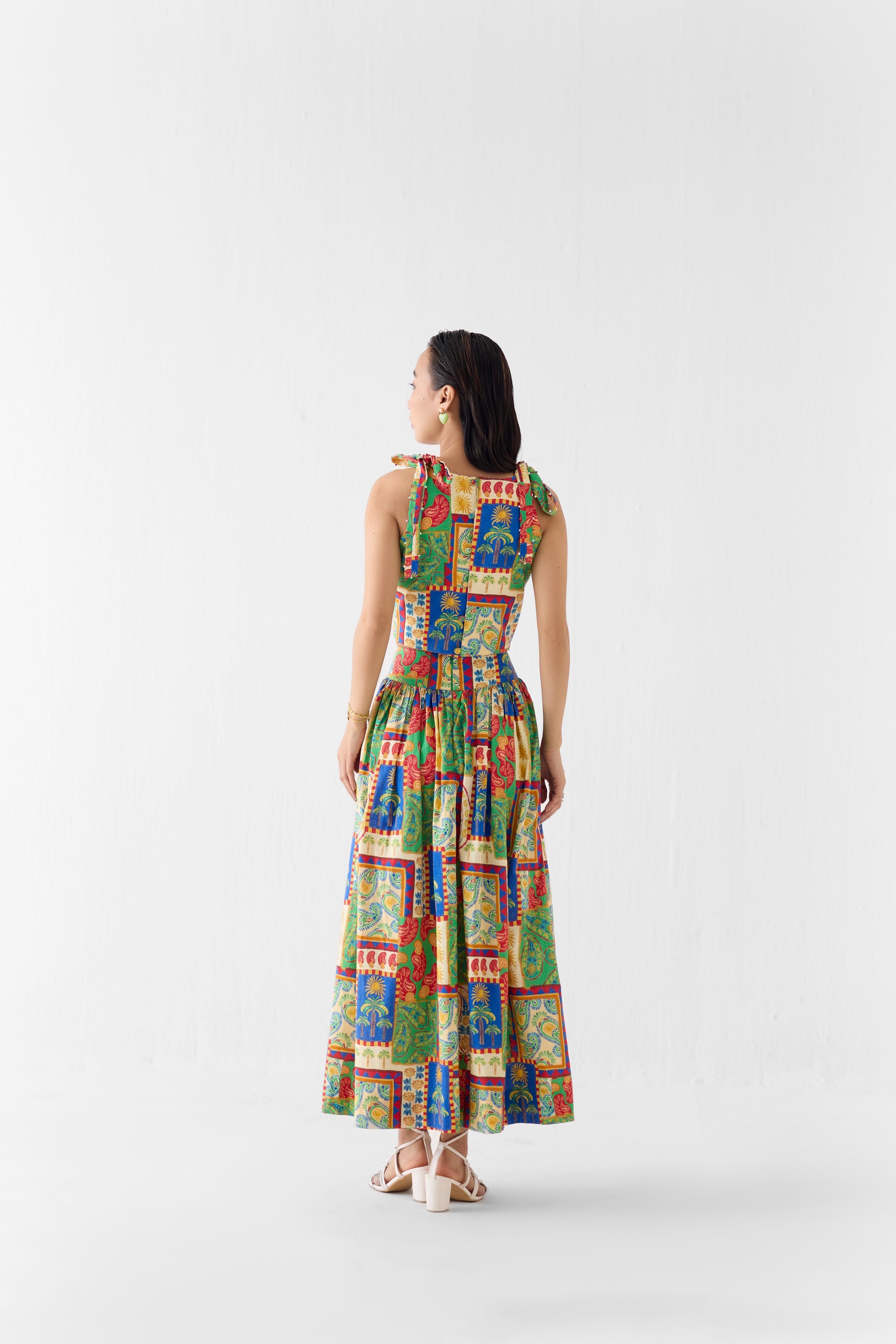 JOHARI CROP TOP AND GATHERED SKIRT