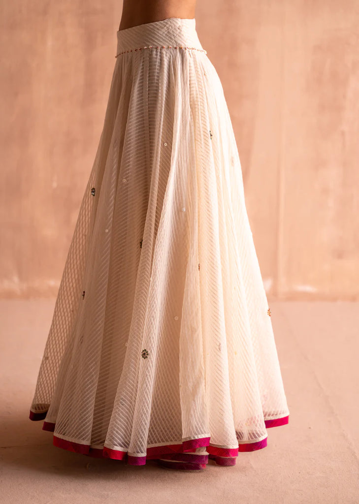 Barsana svet white darsh skirt