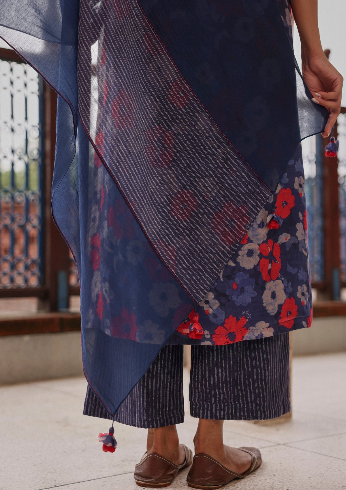 Indigo Bloom Kurta Set