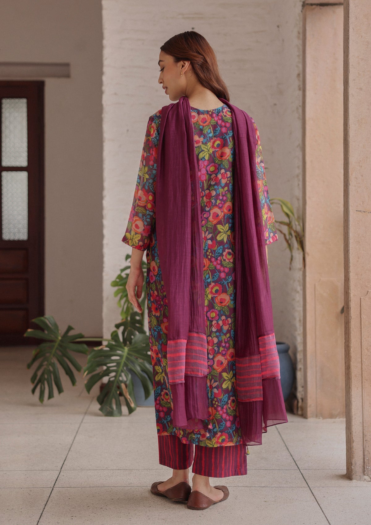Amethyst Bloom Kurta Set