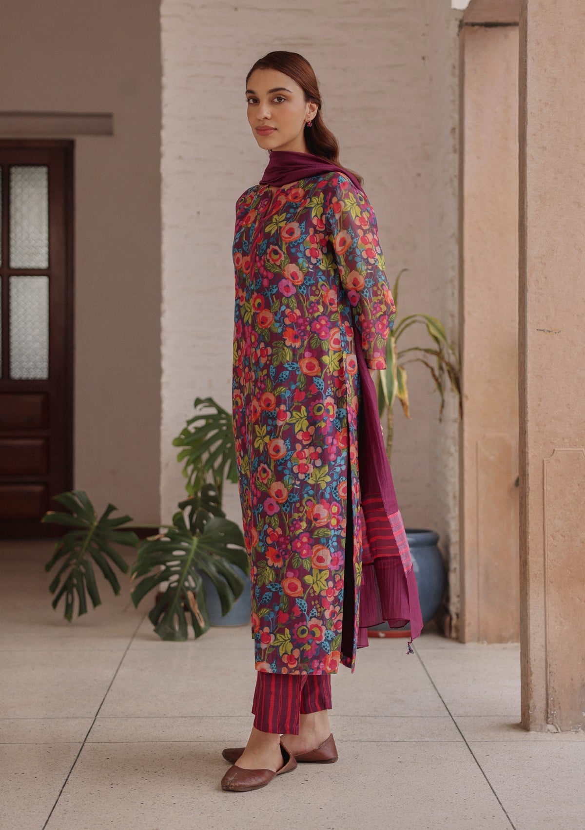 Amethyst Bloom Kurta Set