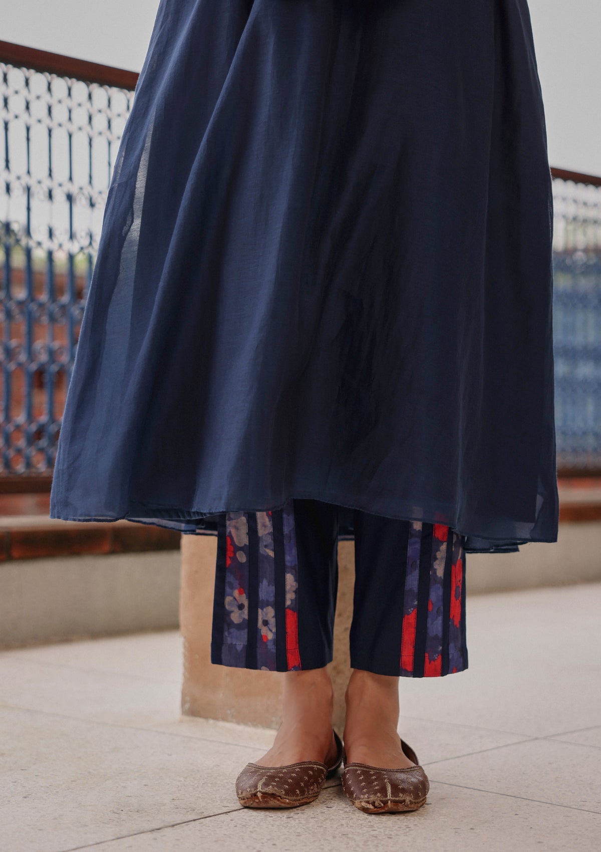 Indigo Applique Bloom Co-ord Set