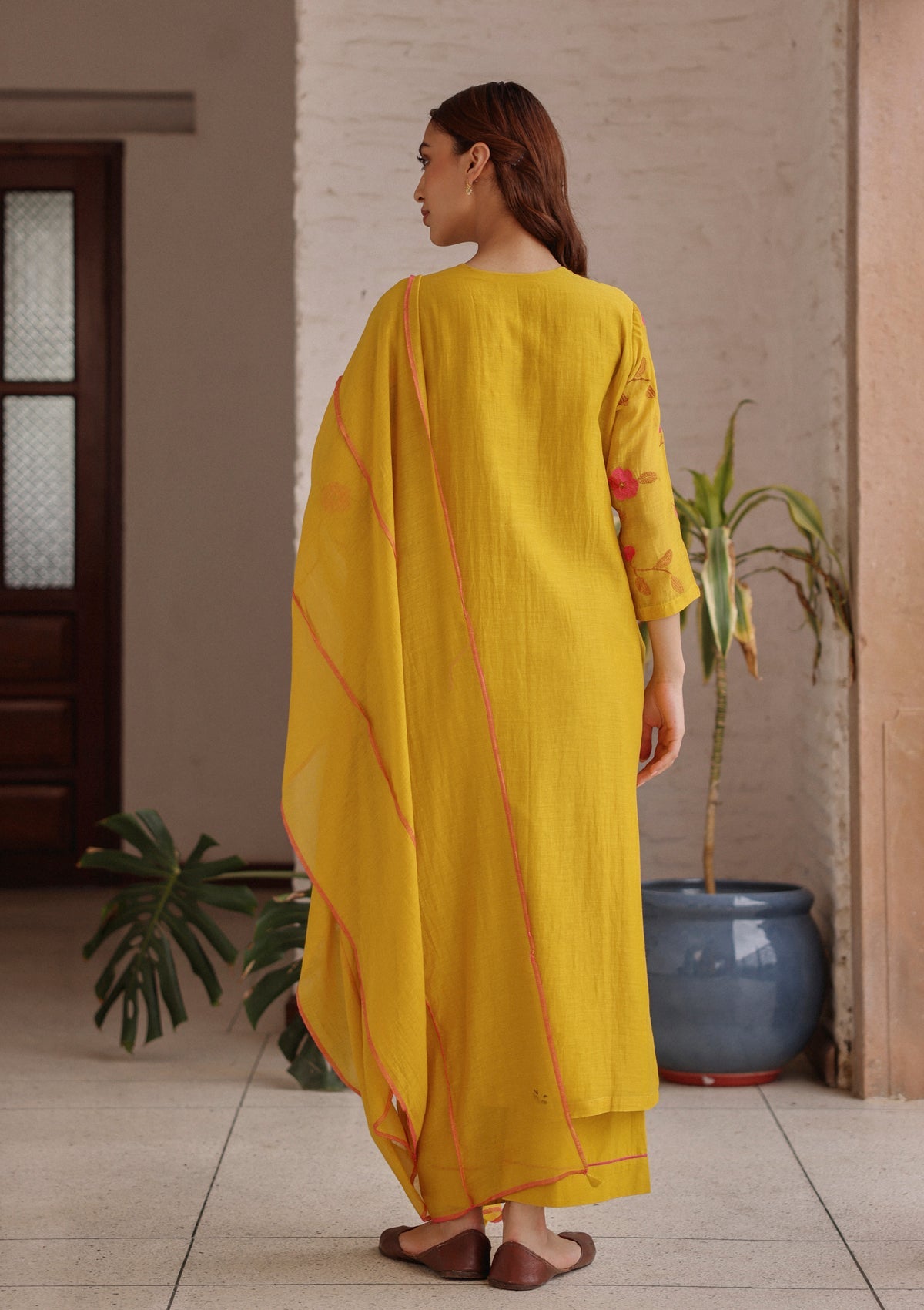 Canary Bloom Kurta Set