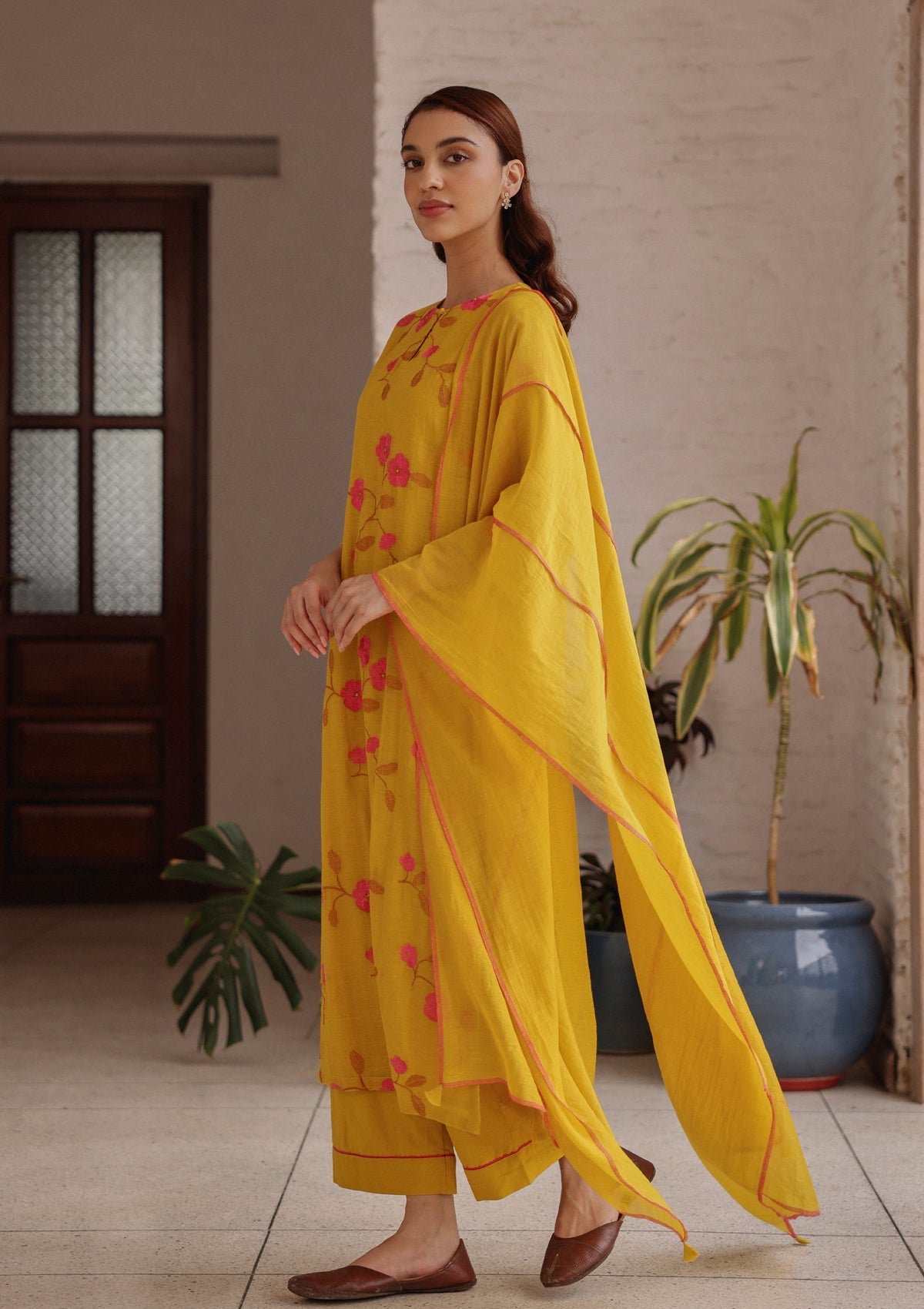 Canary Bloom Kurta Set