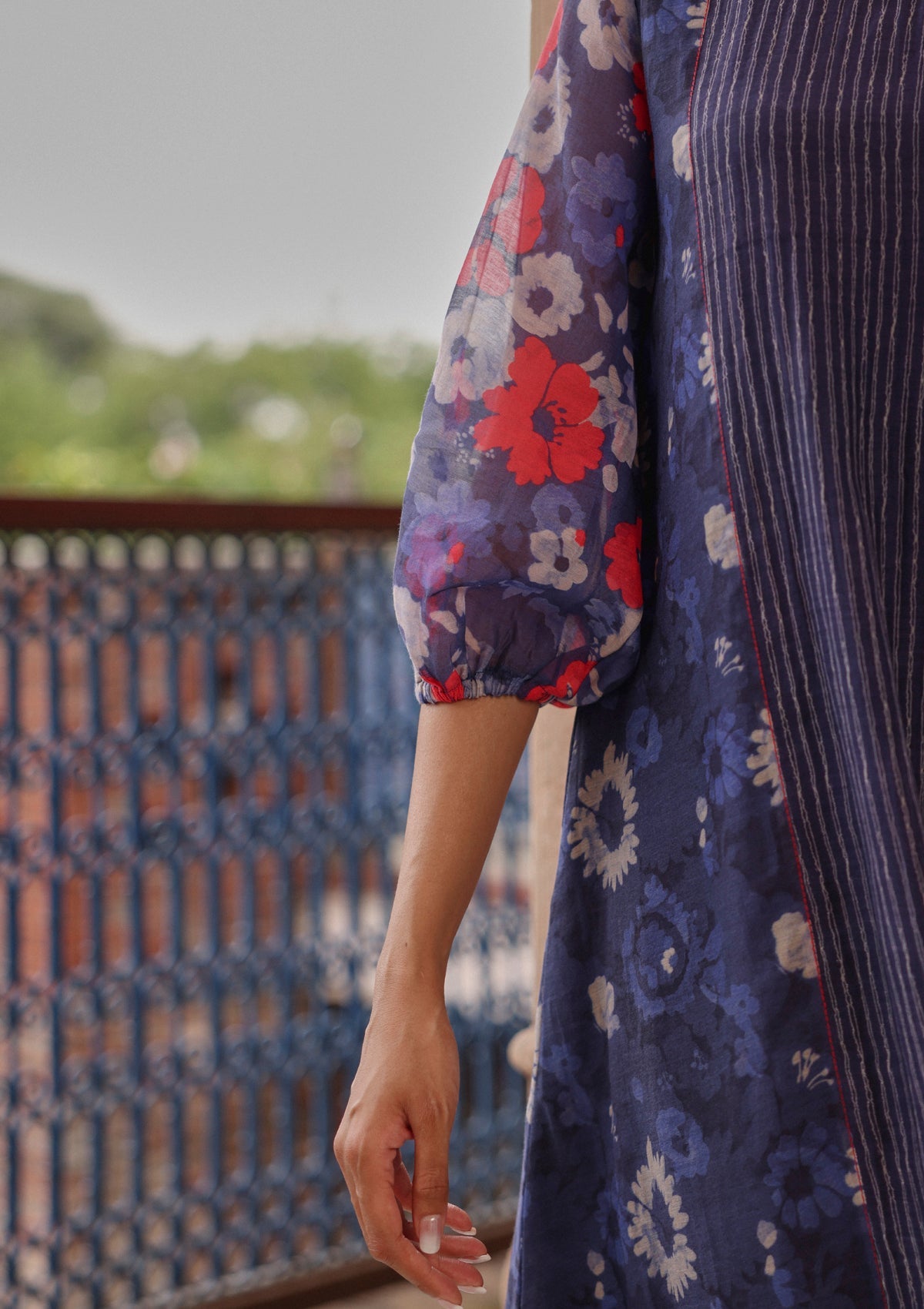 Indigo Bloom Dress