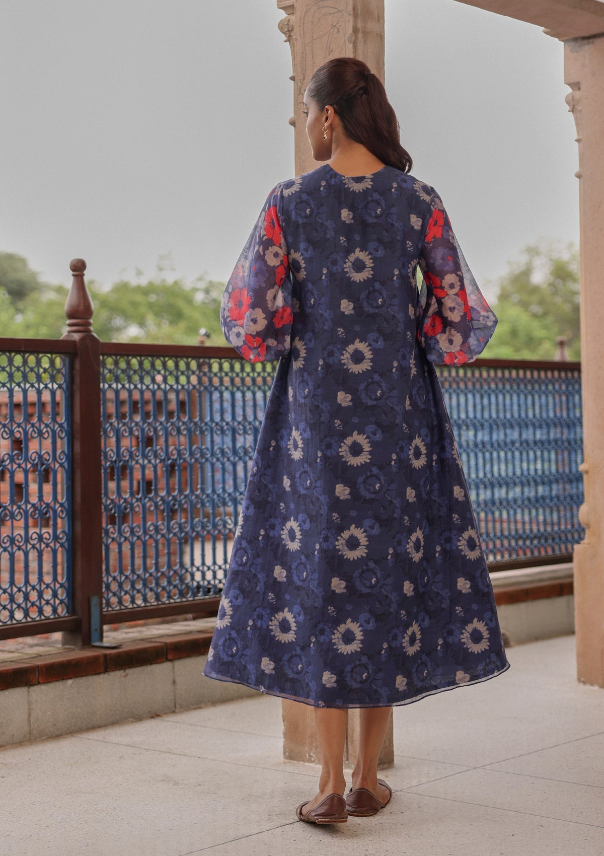 Indigo Bloom Dress