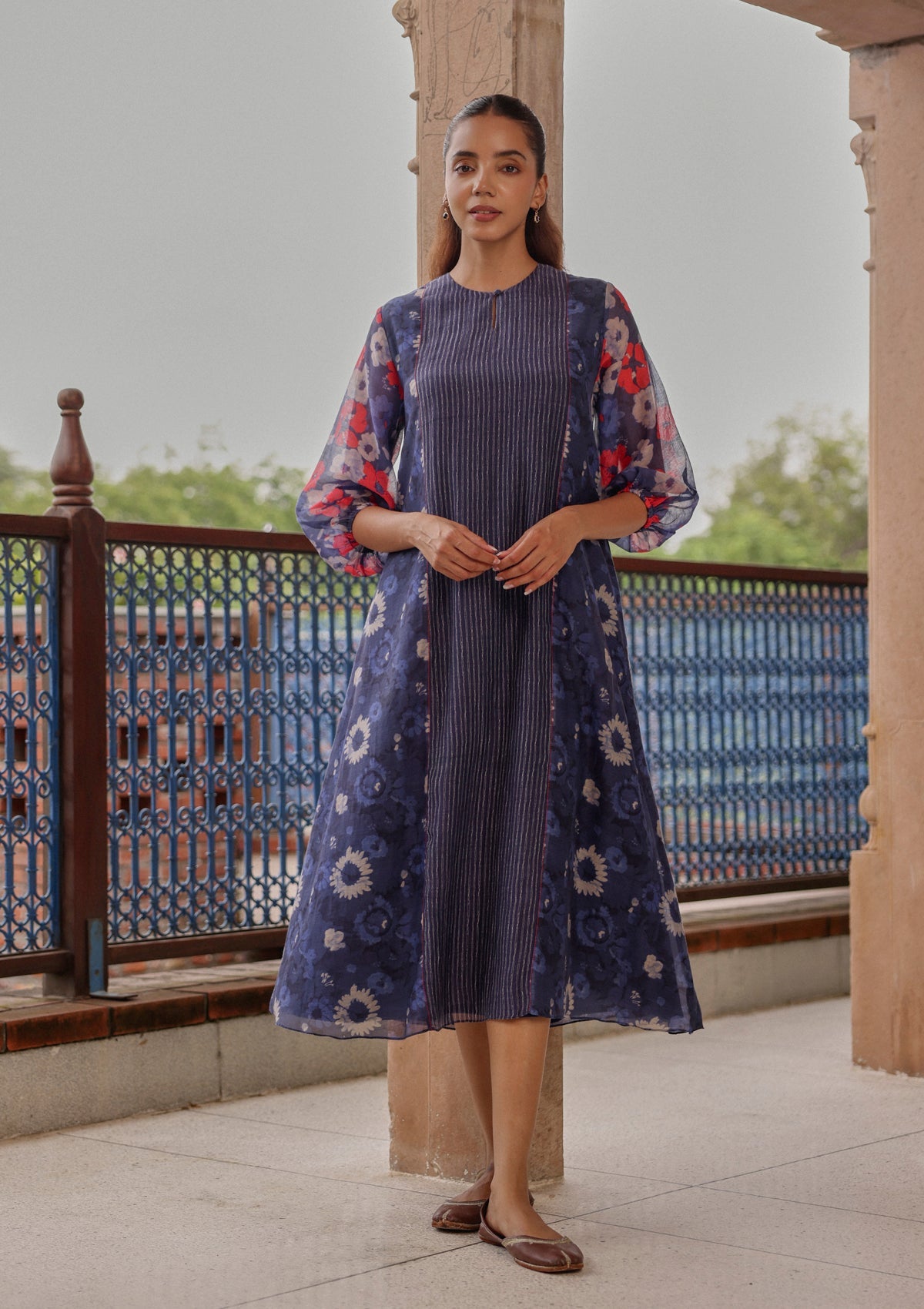 Indigo Bloom Dress