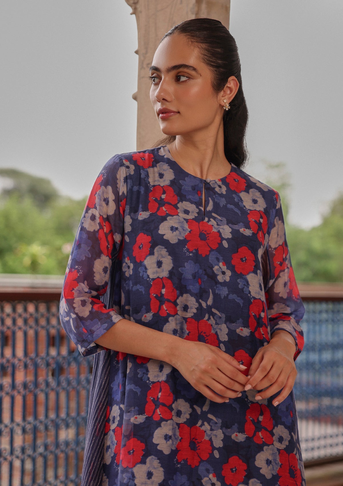 Indigo Bloom Co-ord Set