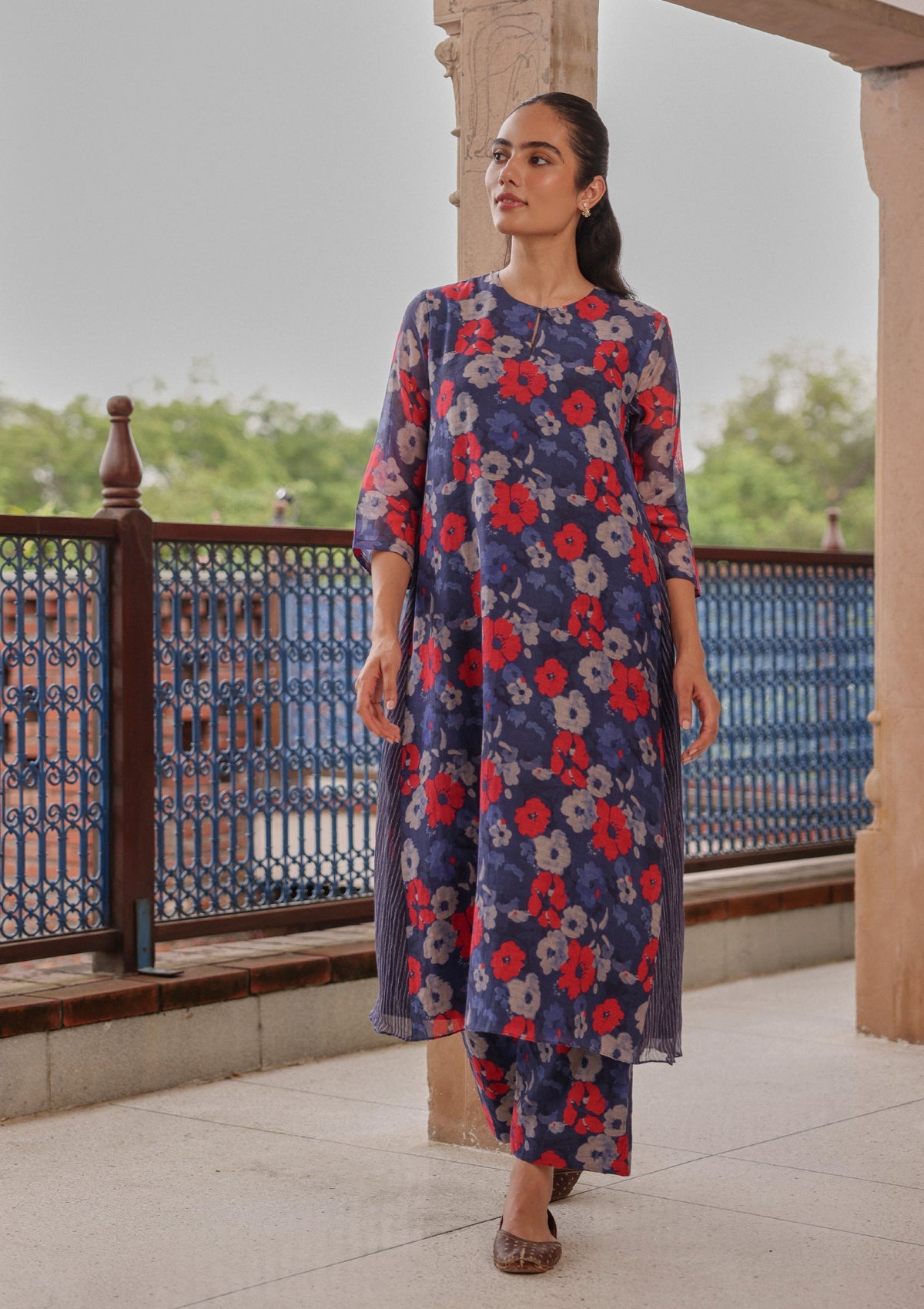 Indigo Bloom Co-ord Set