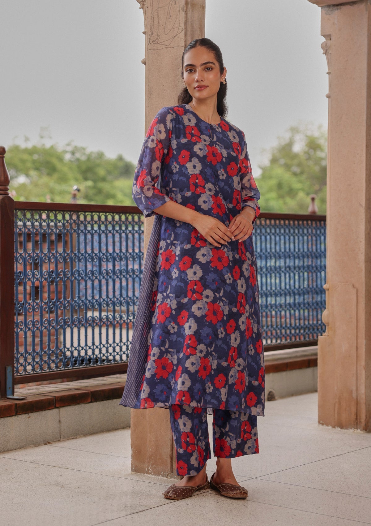 Indigo Bloom Co-ord Set