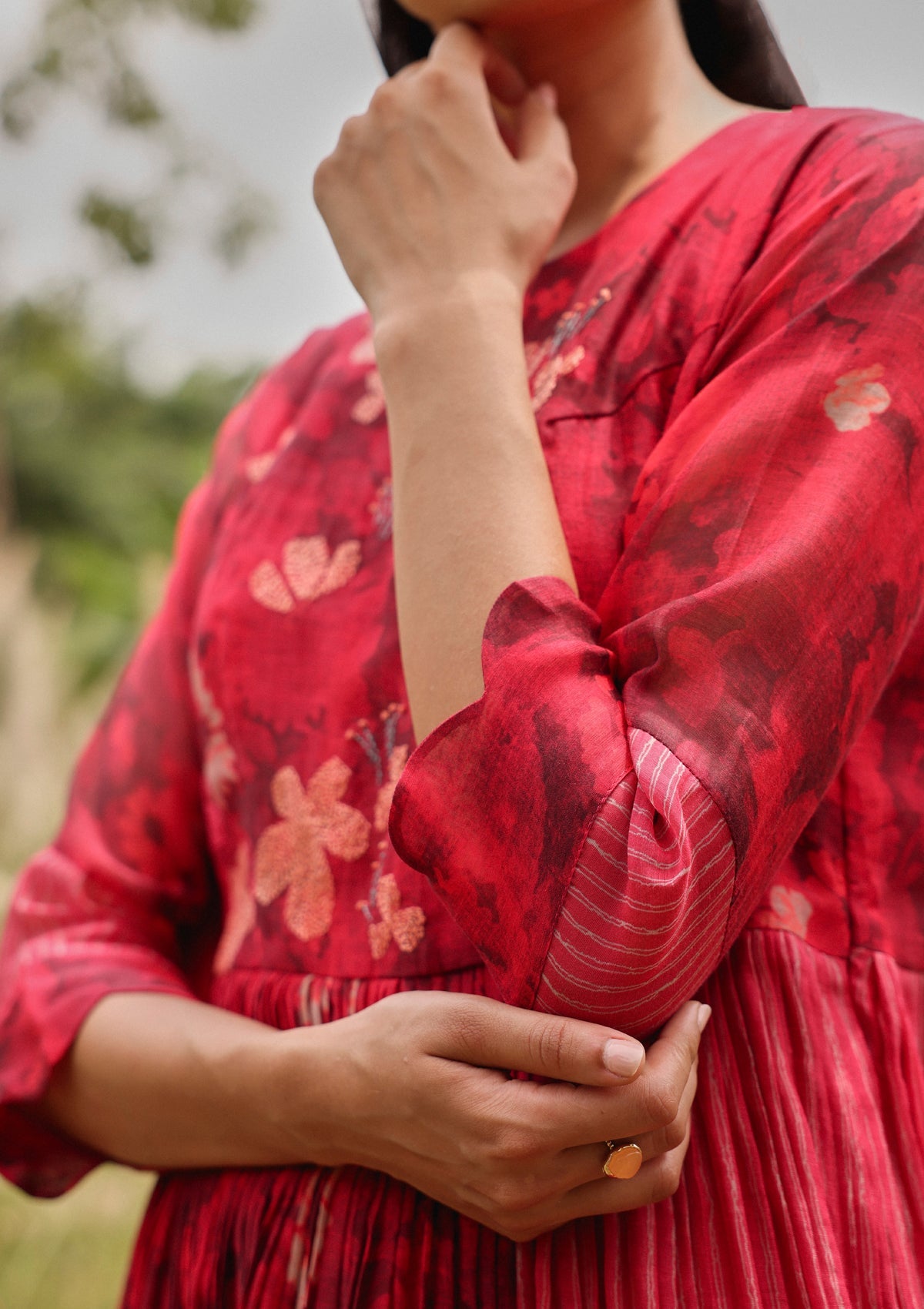 Rosewood Bloom Anarkali