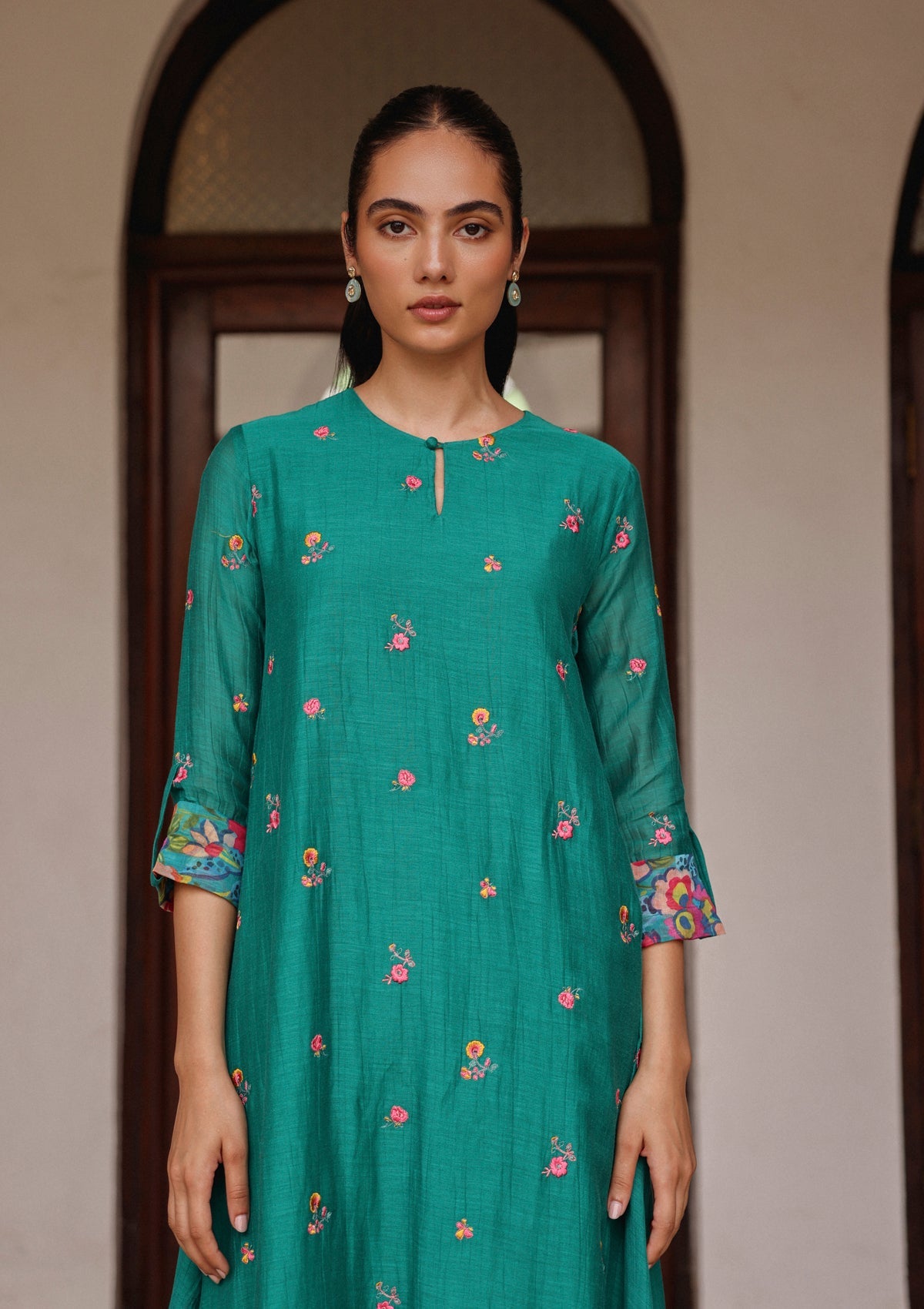 Teal Bloom Co-ord Set