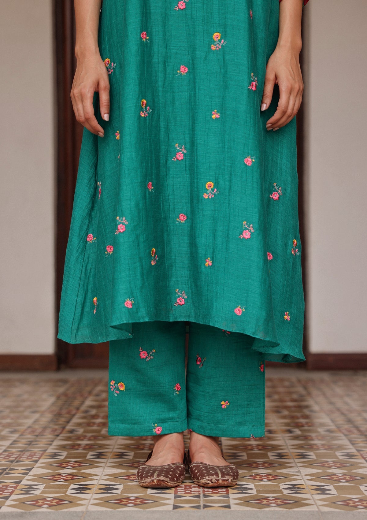 Teal Bloom Co-ord Set