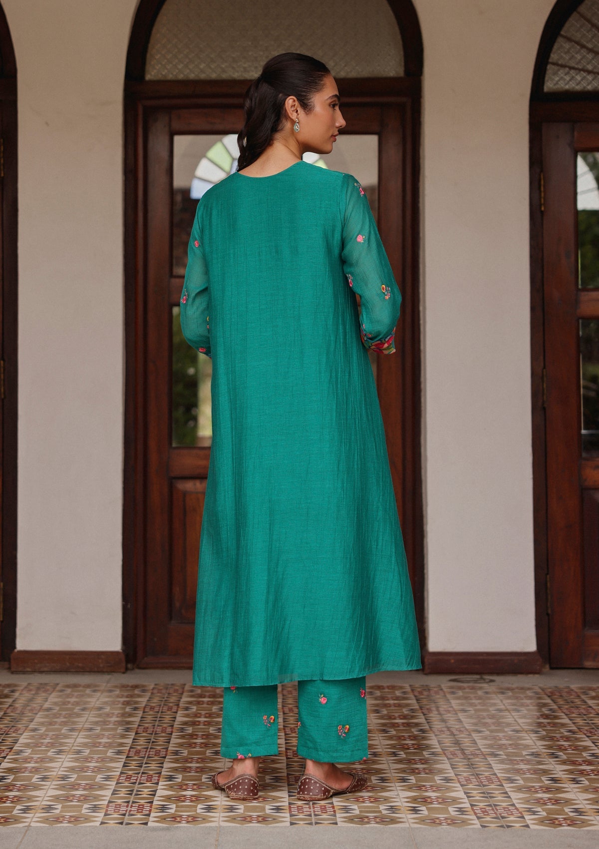 Teal Bloom Co-ord Set