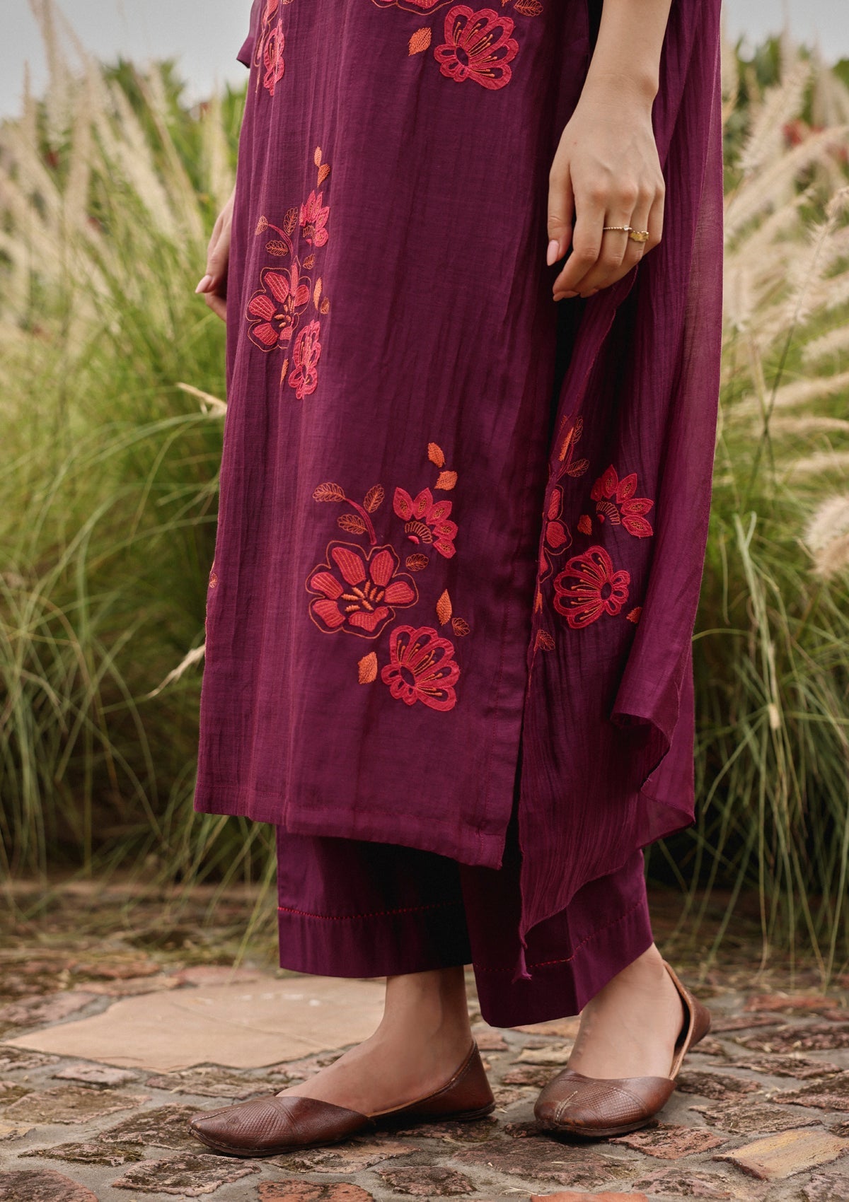 Amethyst Applique Kurta Set