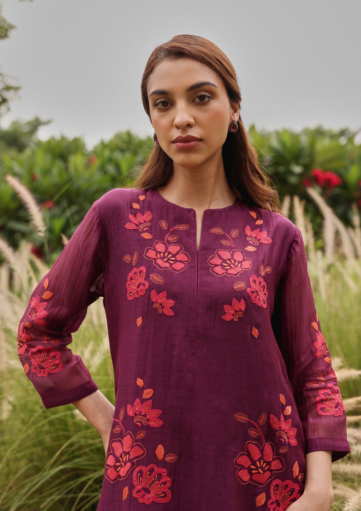 Amethyst Applique Kurta Set