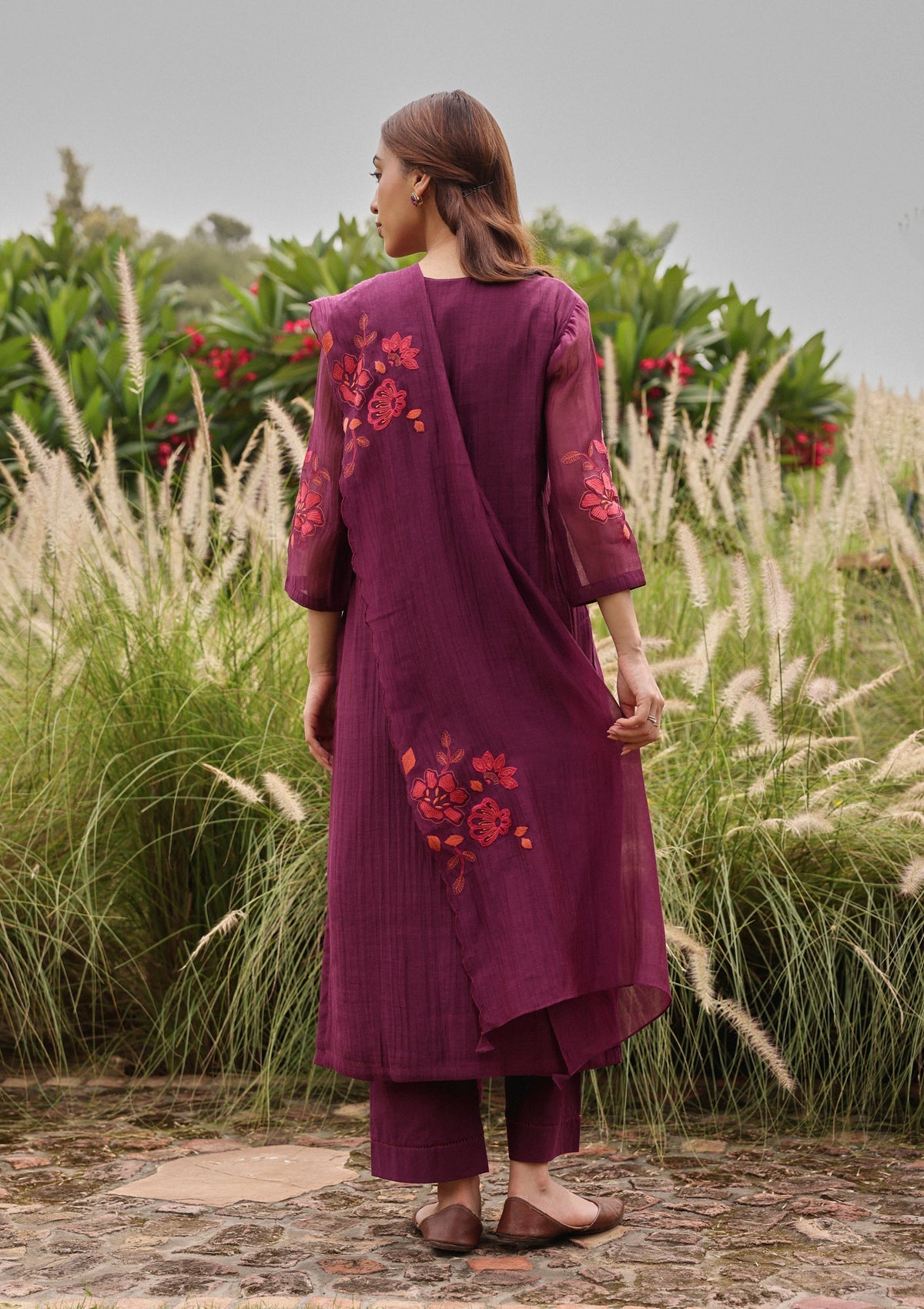 Amethyst Applique Kurta Set