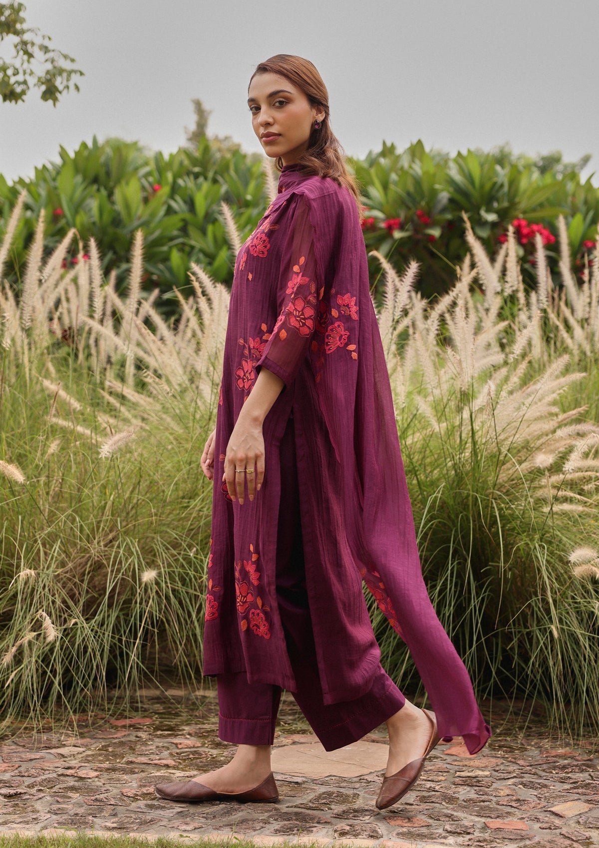 Amethyst Applique Kurta Set